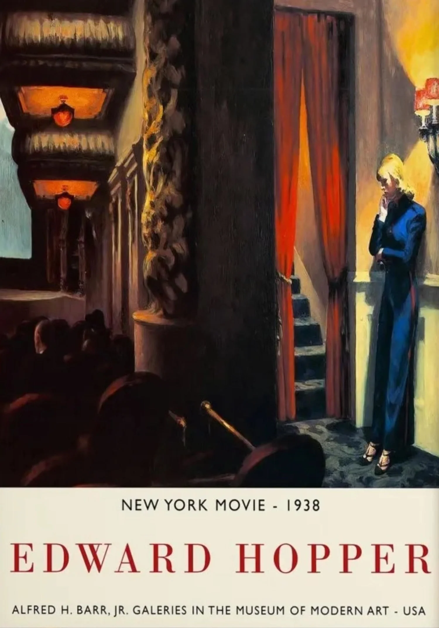 Edward Hopper | New York Movie 1938 | Vintage Cinema Scene - Image 4