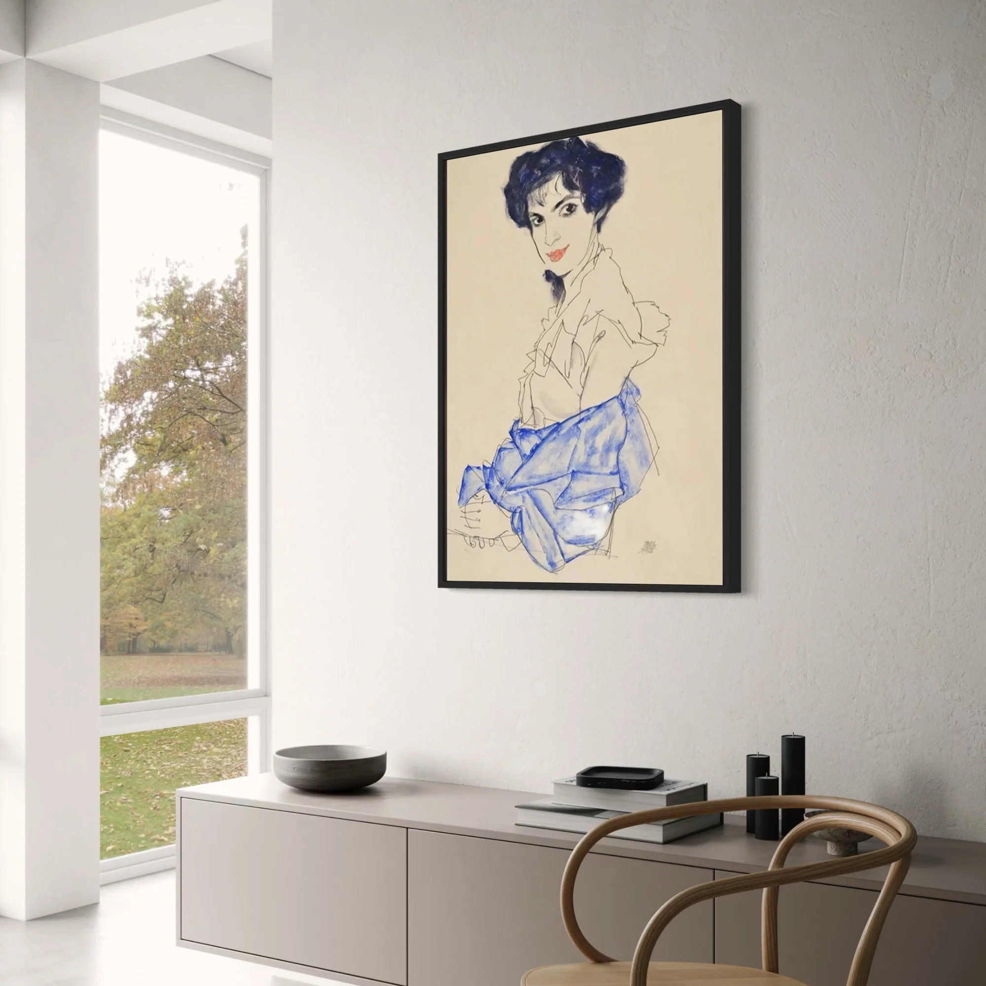 Egon Schiele | Expressive Portrait | Earthy Hues - Image 3