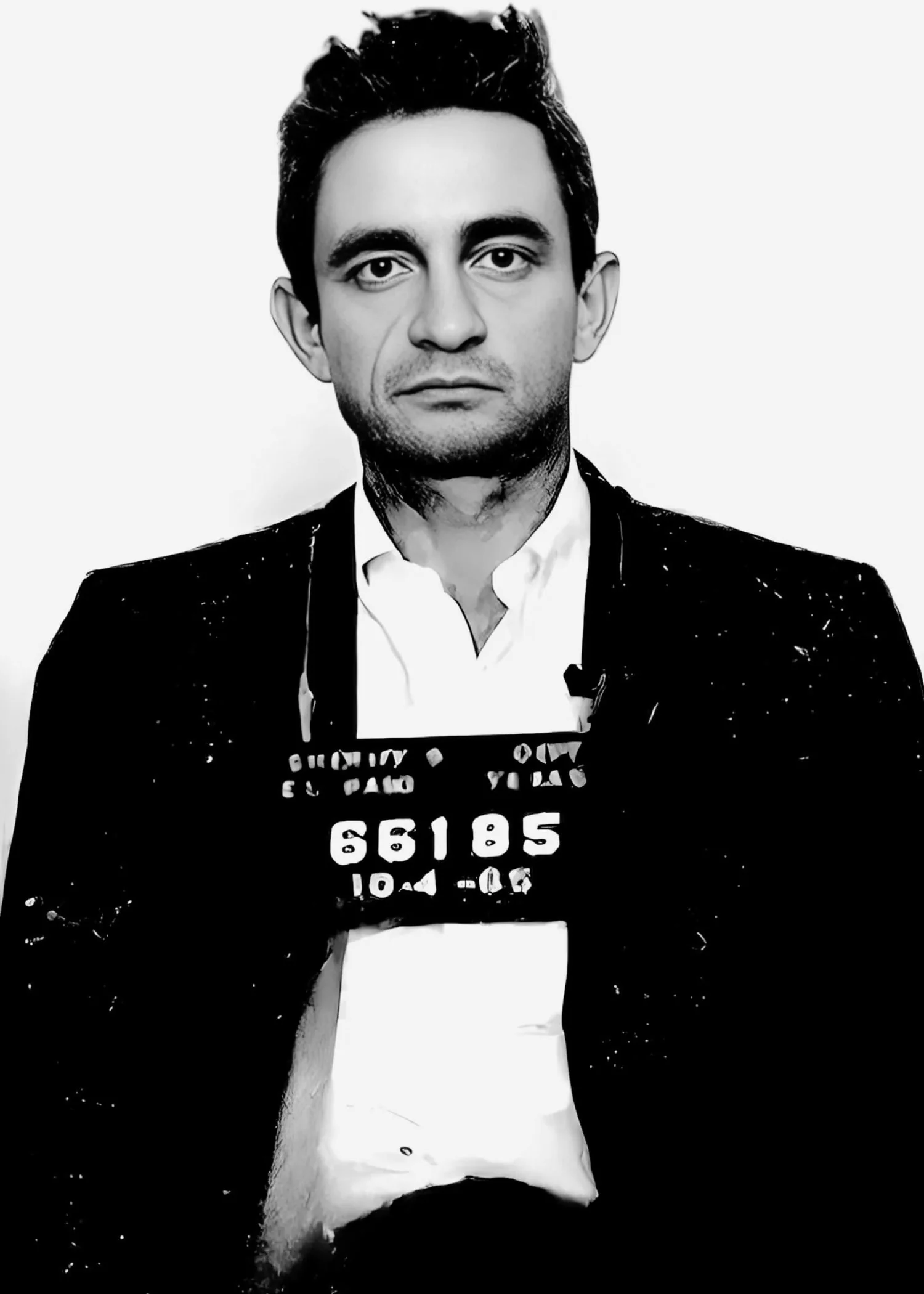 Johnny Cash Arrest | Vintage Black & White - Image 4