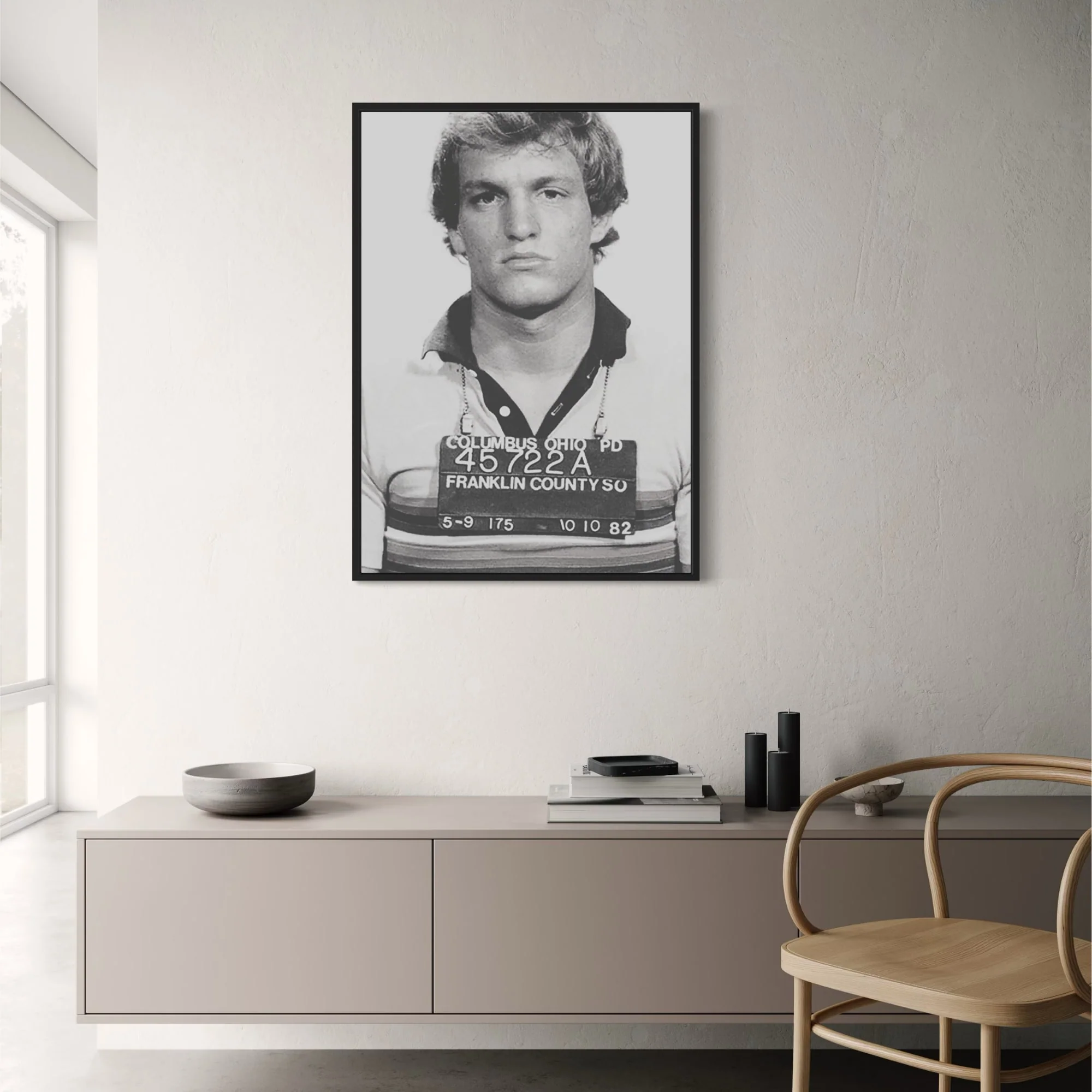 Woody Harrelson Mugshot | Celebrity Art Print - Image 2