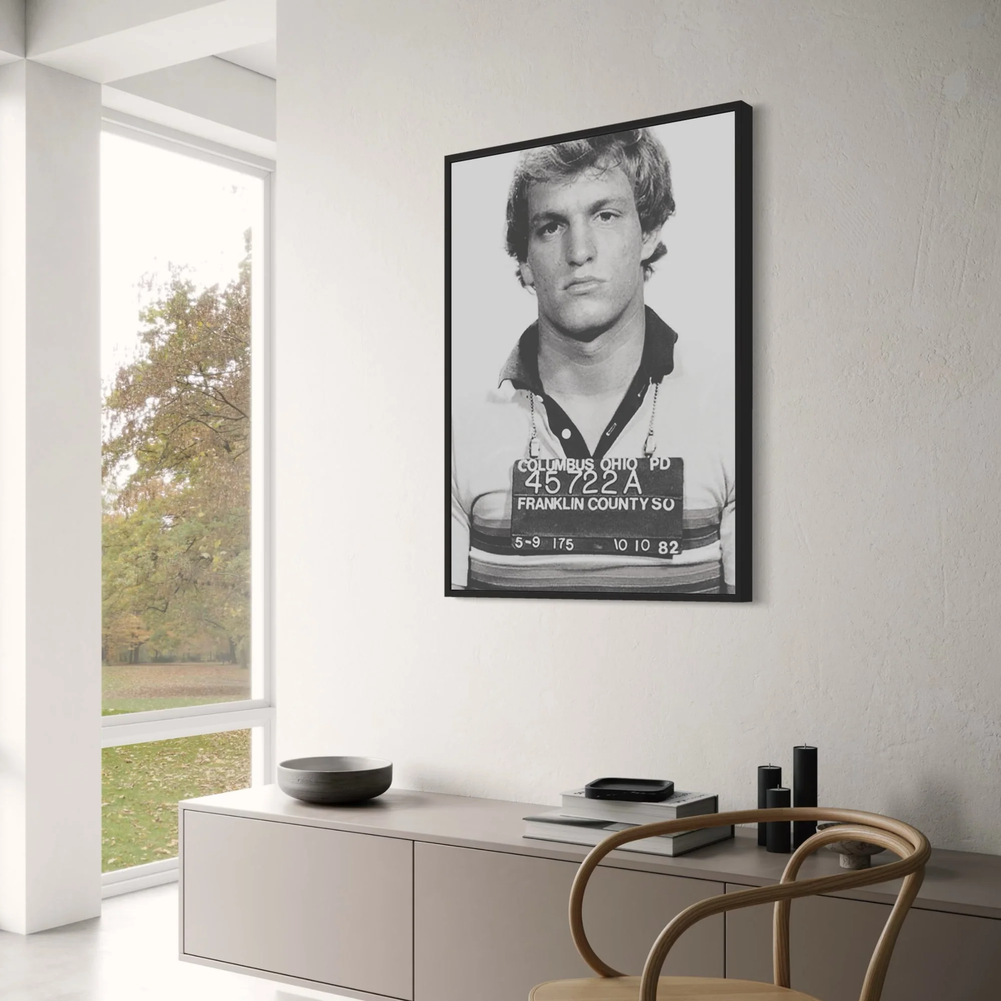 Woody Harrelson Mugshot | Celebrity Art Print - Image 3