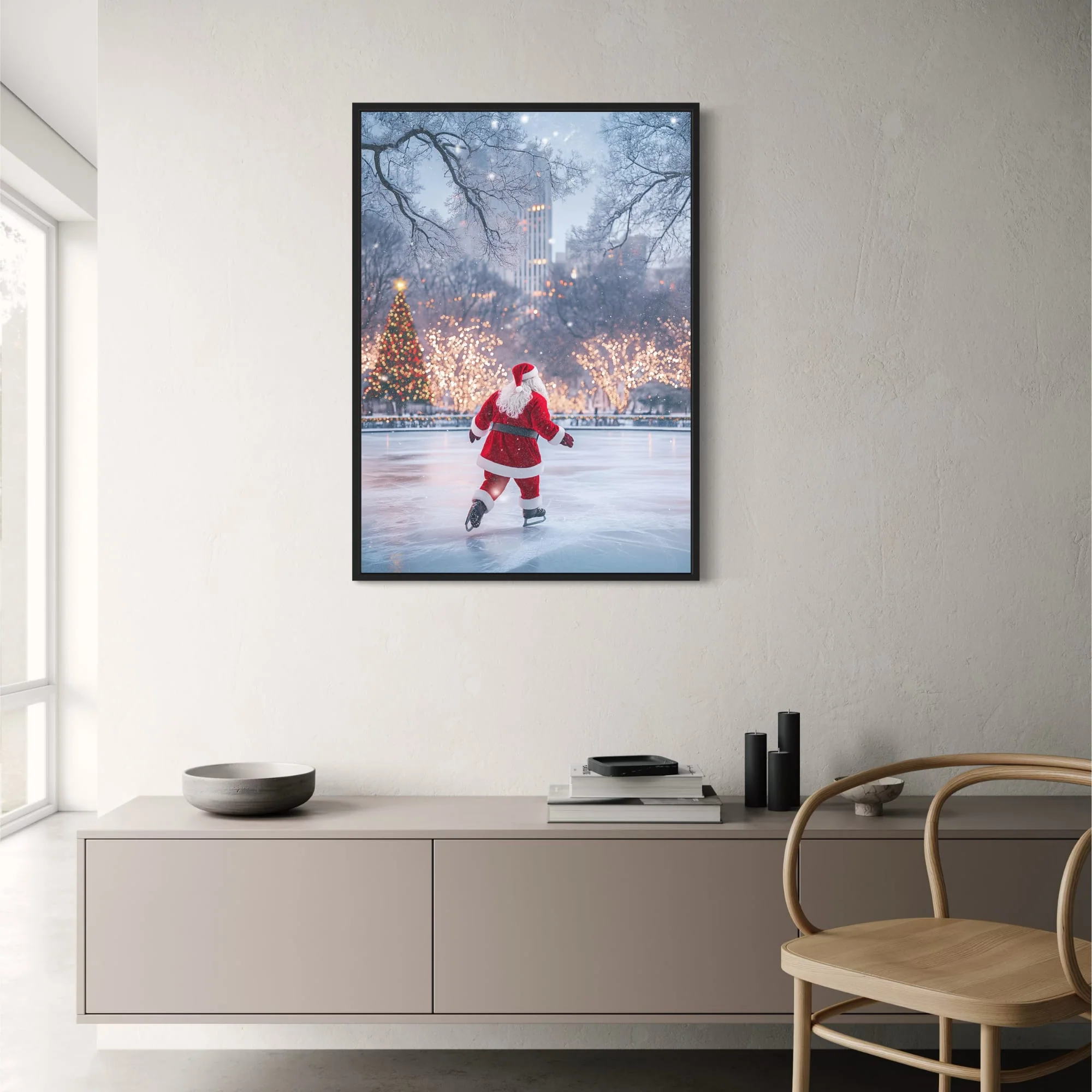 Urban Christmas | Santa Skating | Festive Wonderland - Image 2