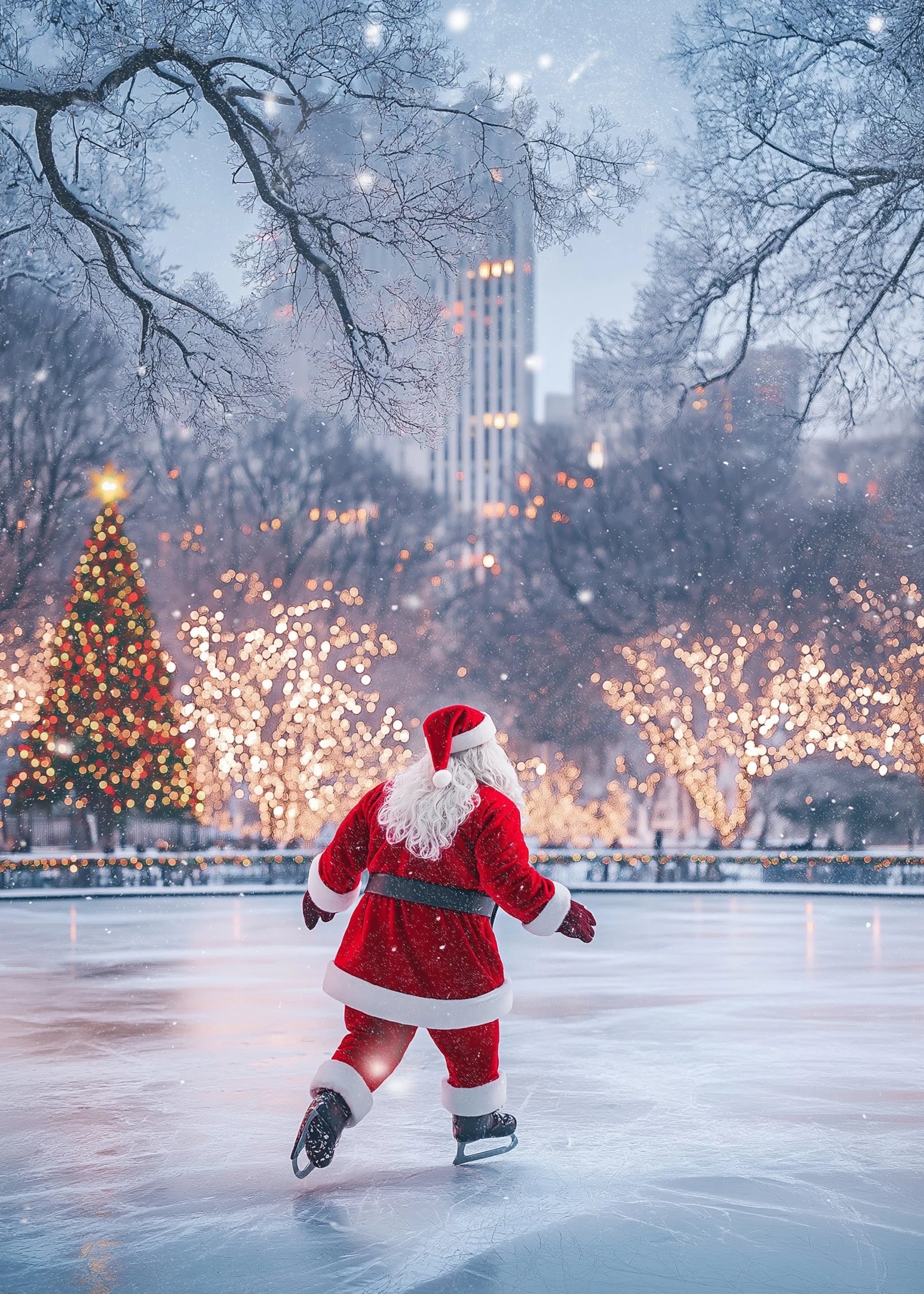 Urban Christmas | Santa Skating | Festive Wonderland - Image 5
