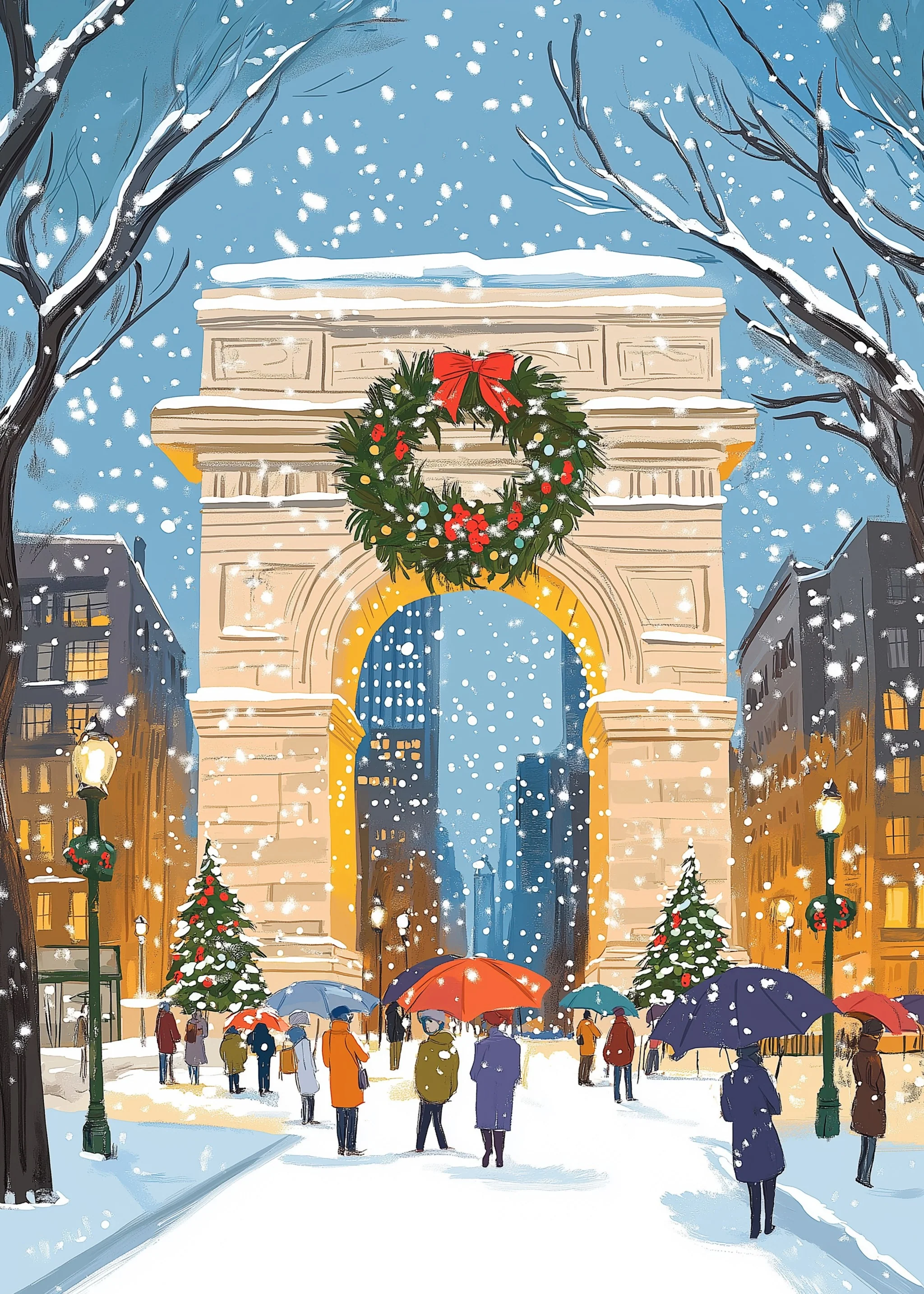 Snowy Archway | Winter Wonderland & Festive Lamps - Image 5