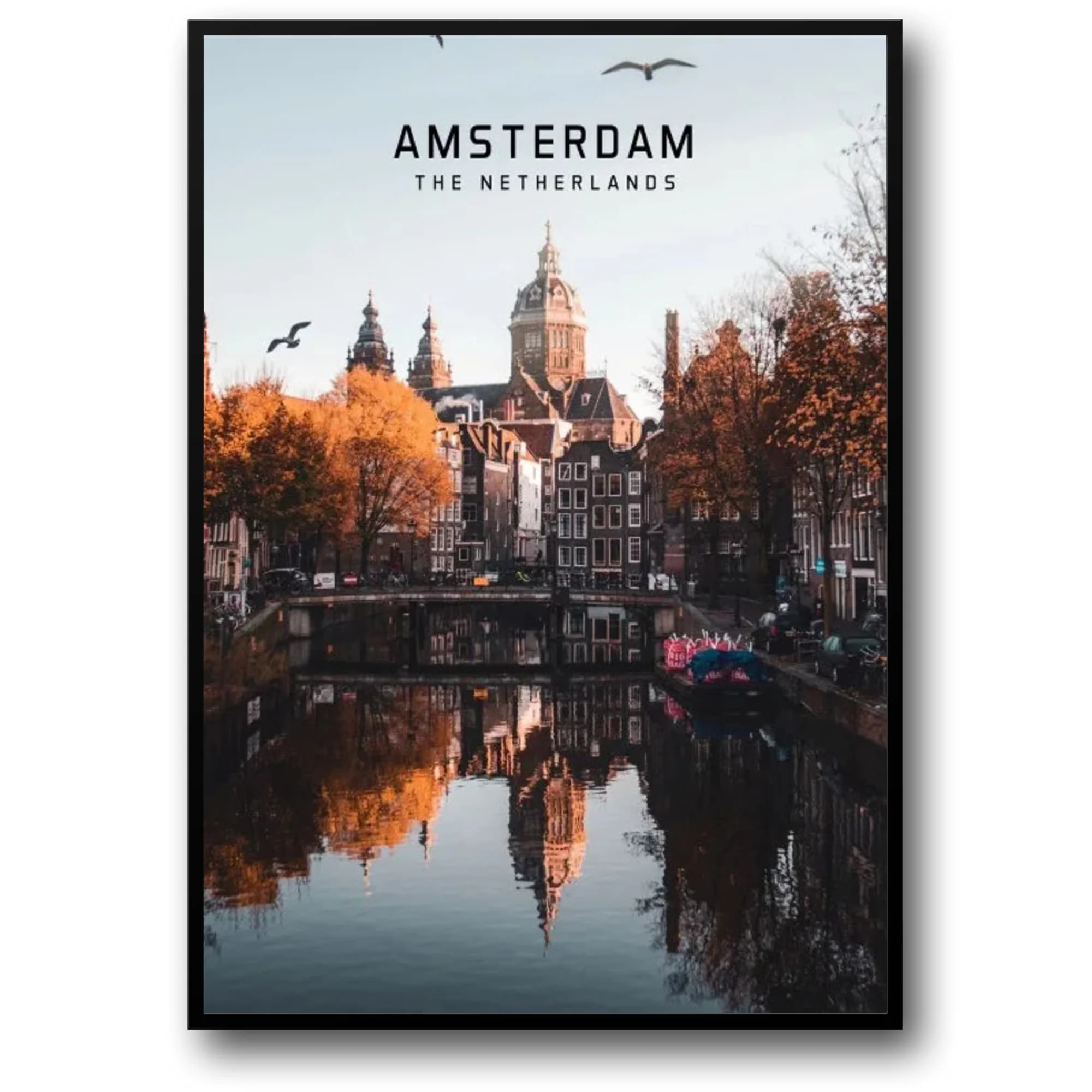 Amsterdam Cityscape | European Travel Art