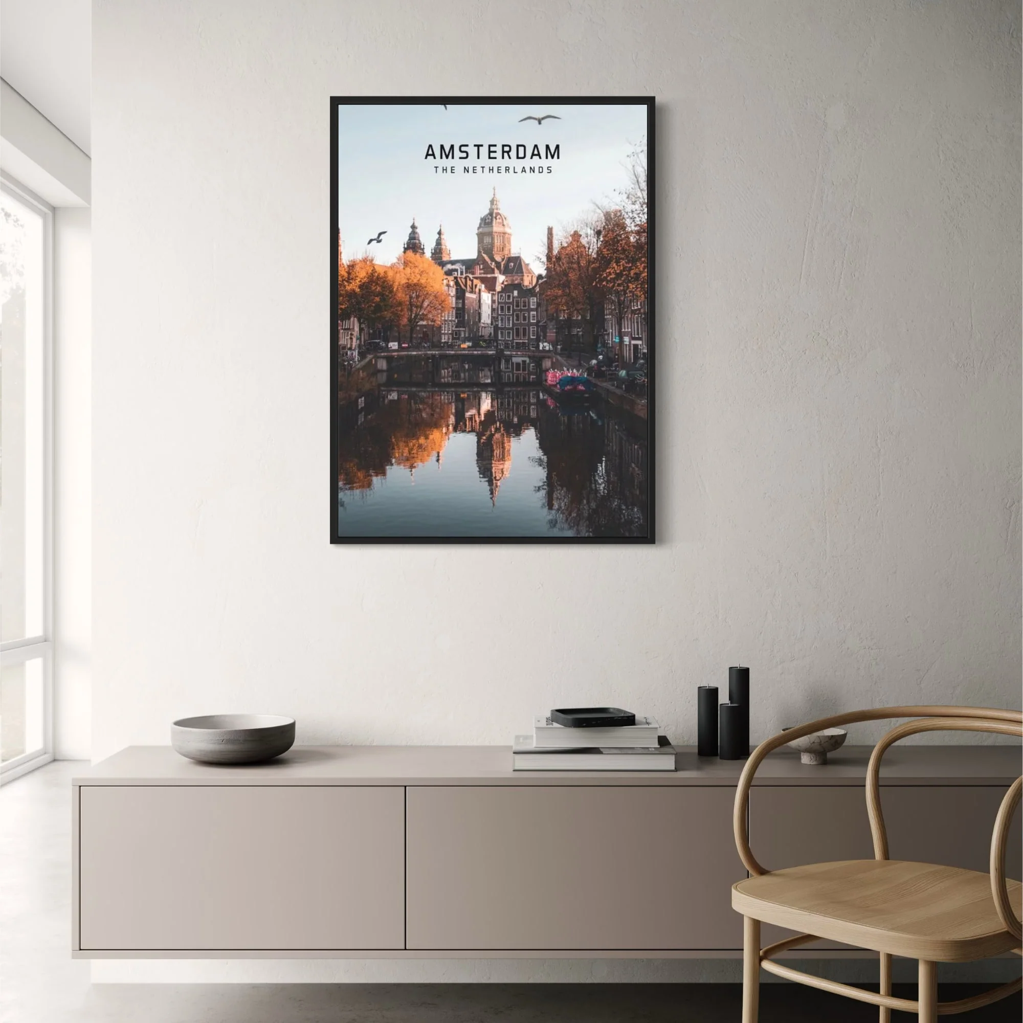 Amsterdam Cityscape | European Travel Art - Image 2