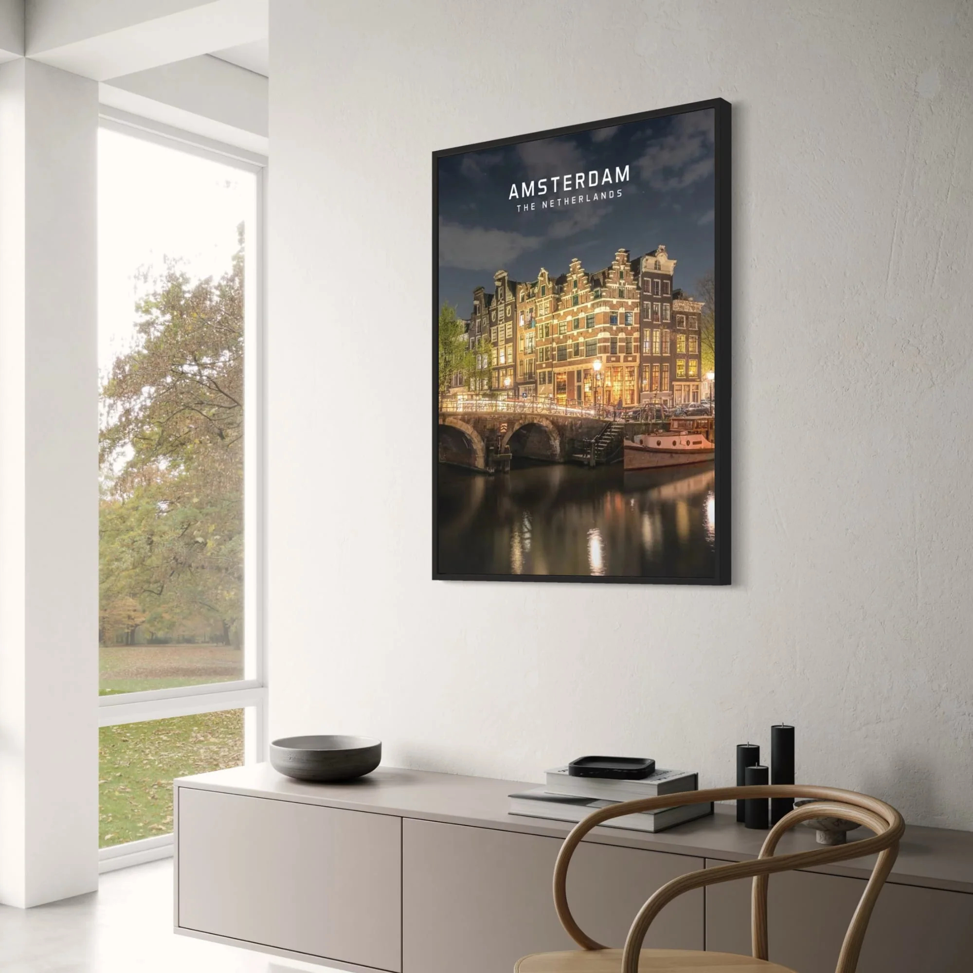 Amsterdam Canal Bridge | European Scenic Cityscape - Image 3
