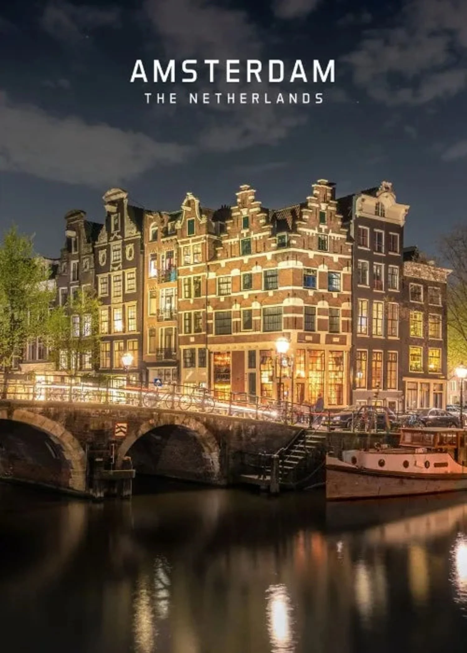 Amsterdam Canal Bridge | European Scenic Cityscape - Image 4