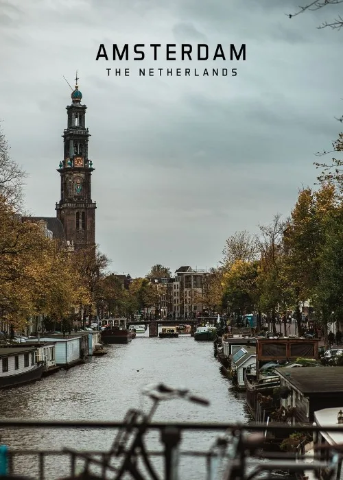 Amsterdam Cityscape | Cloudy Sky | Scenic Europe