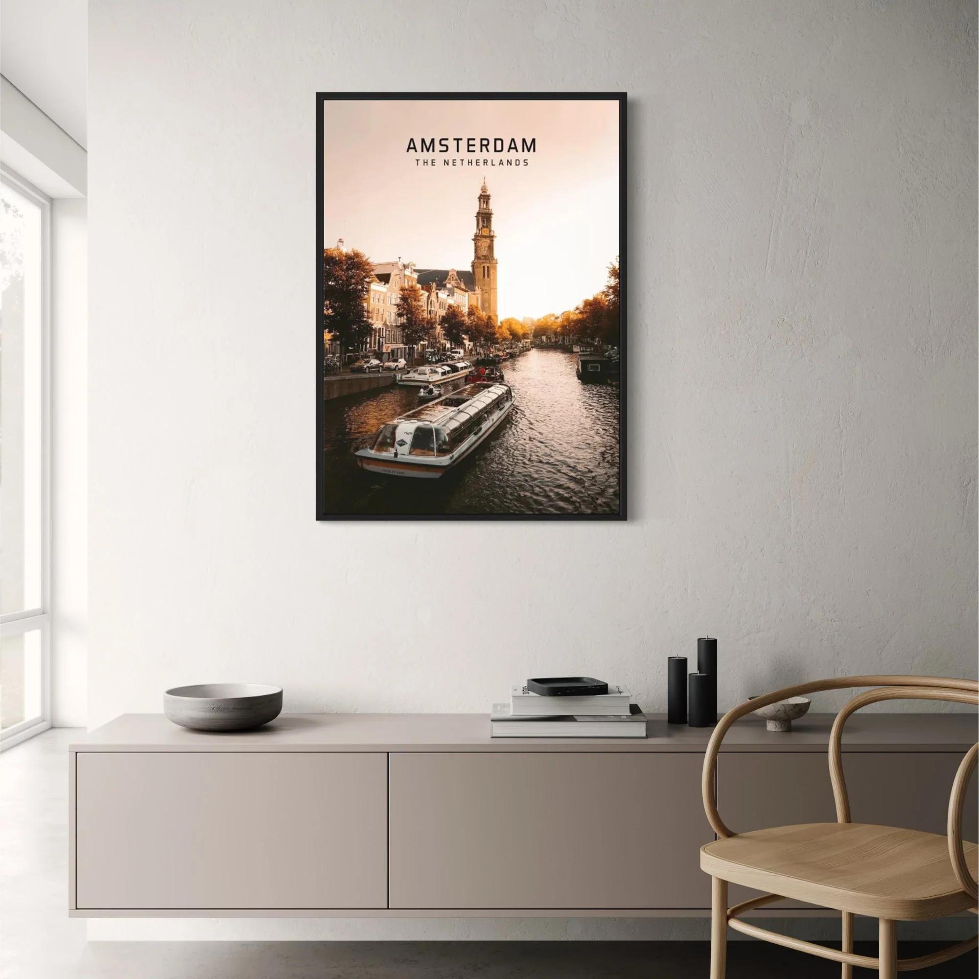 Amsterdam Cityscape | European Travel Art - Image 2
