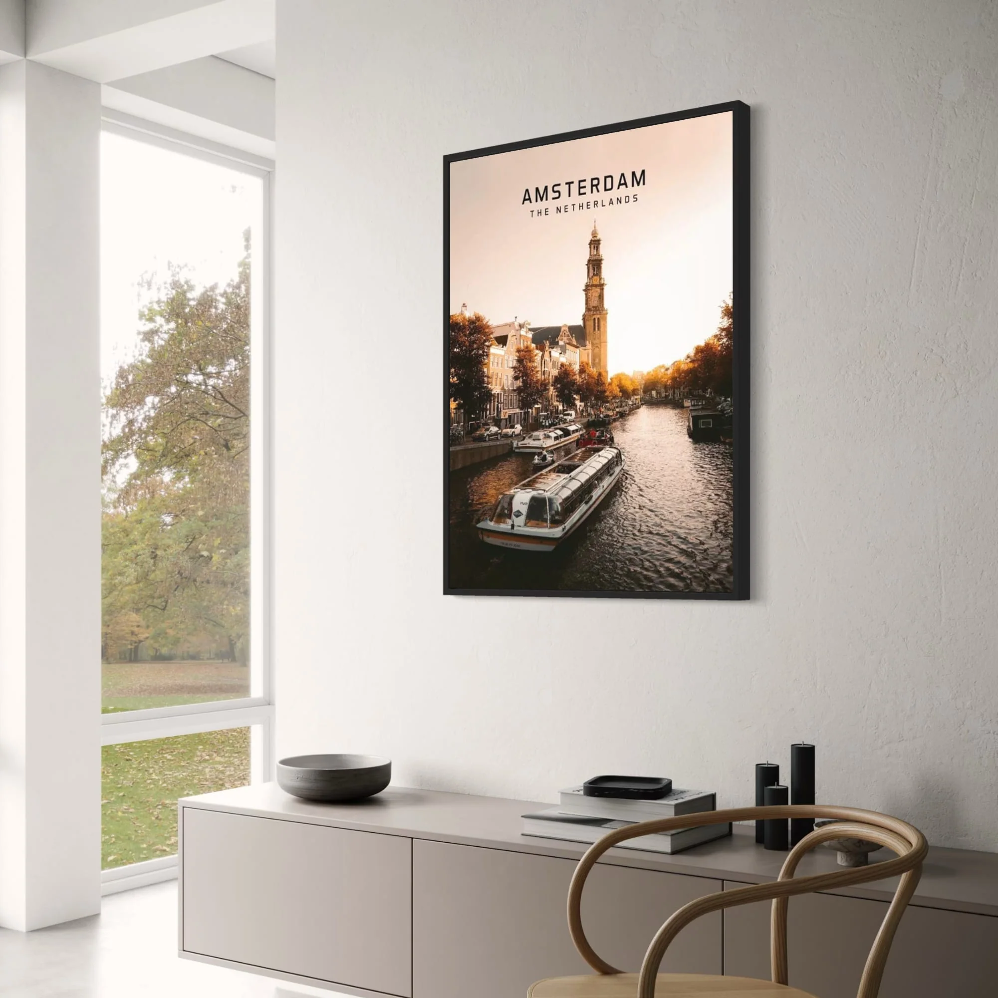 Amsterdam Cityscape | European Travel Art - Image 3