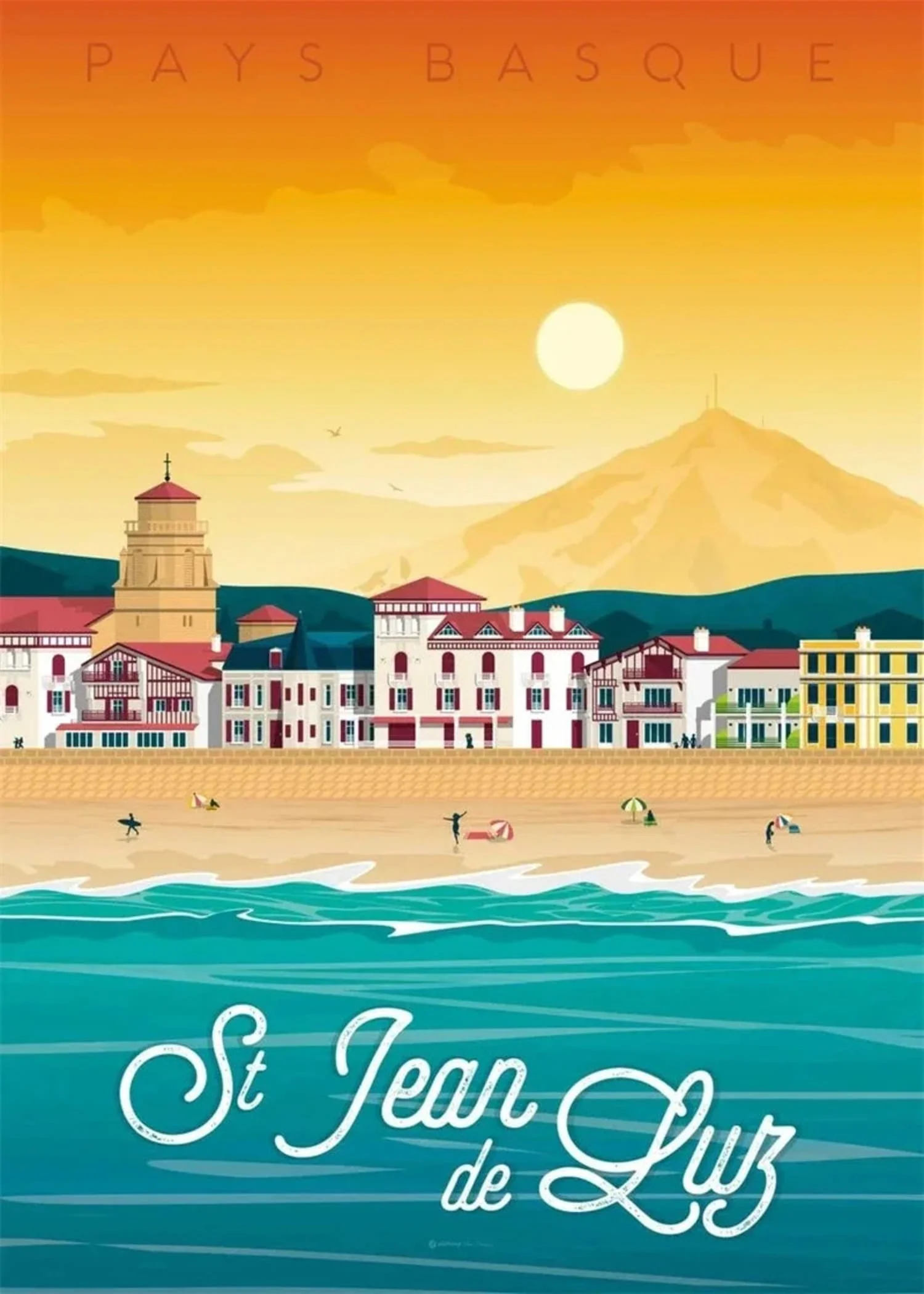 Saint Jean de Luz | France Travel Art - Image 4