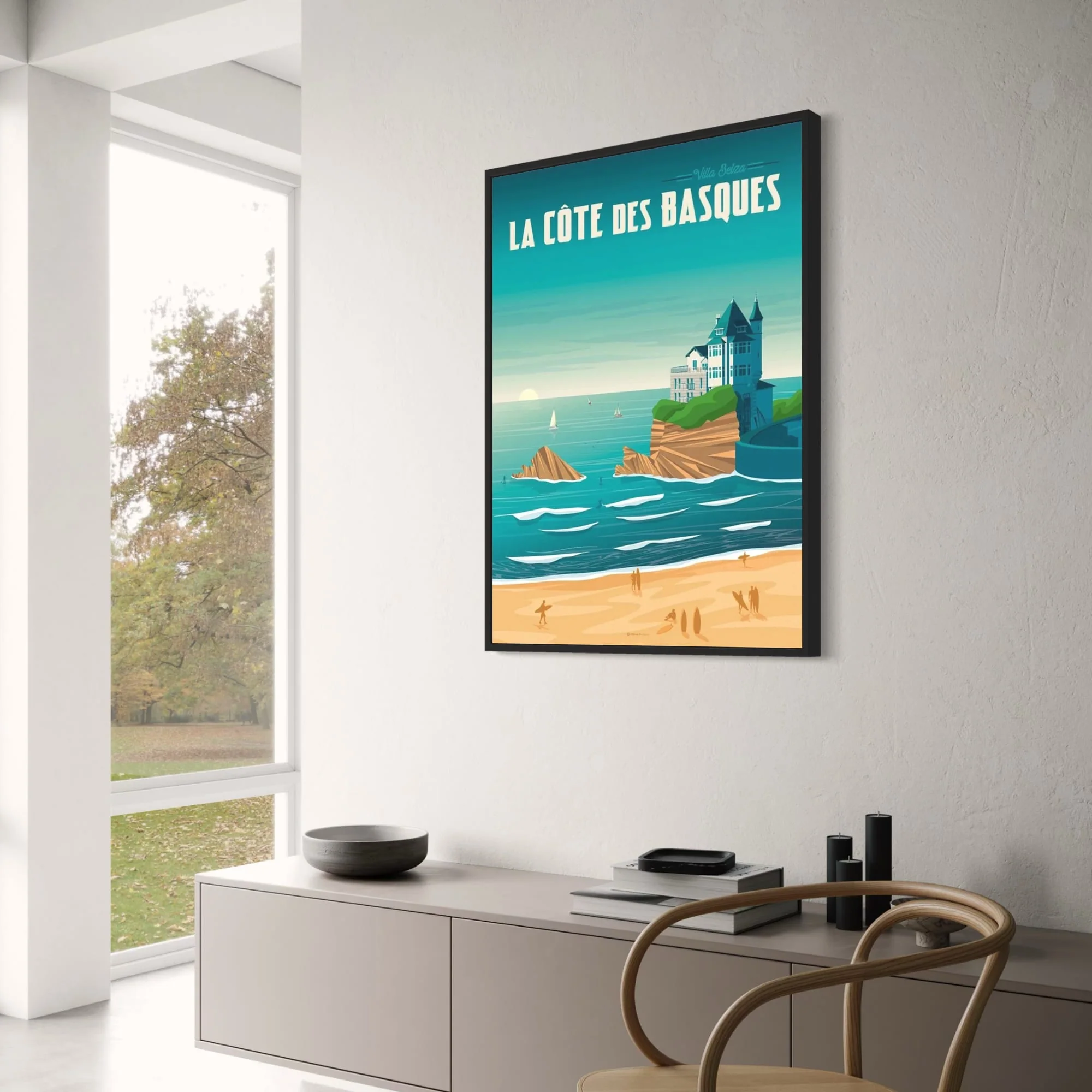 La Cote Des Basques Scenic | French Coastline Art - Image 3