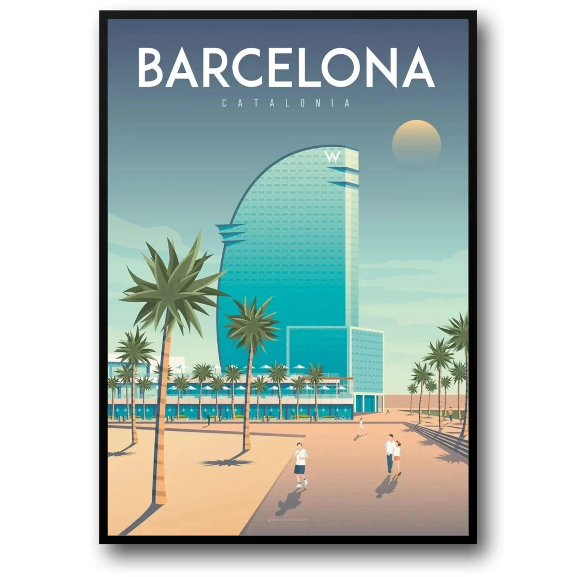 Barcelona Cityscape | Vibrant Spanish Architecture