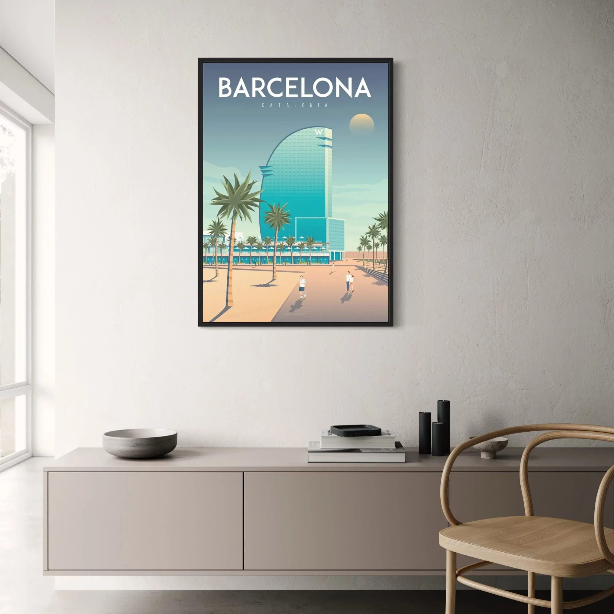 Barcelona Cityscape | Vibrant Spanish Architecture - Image 2