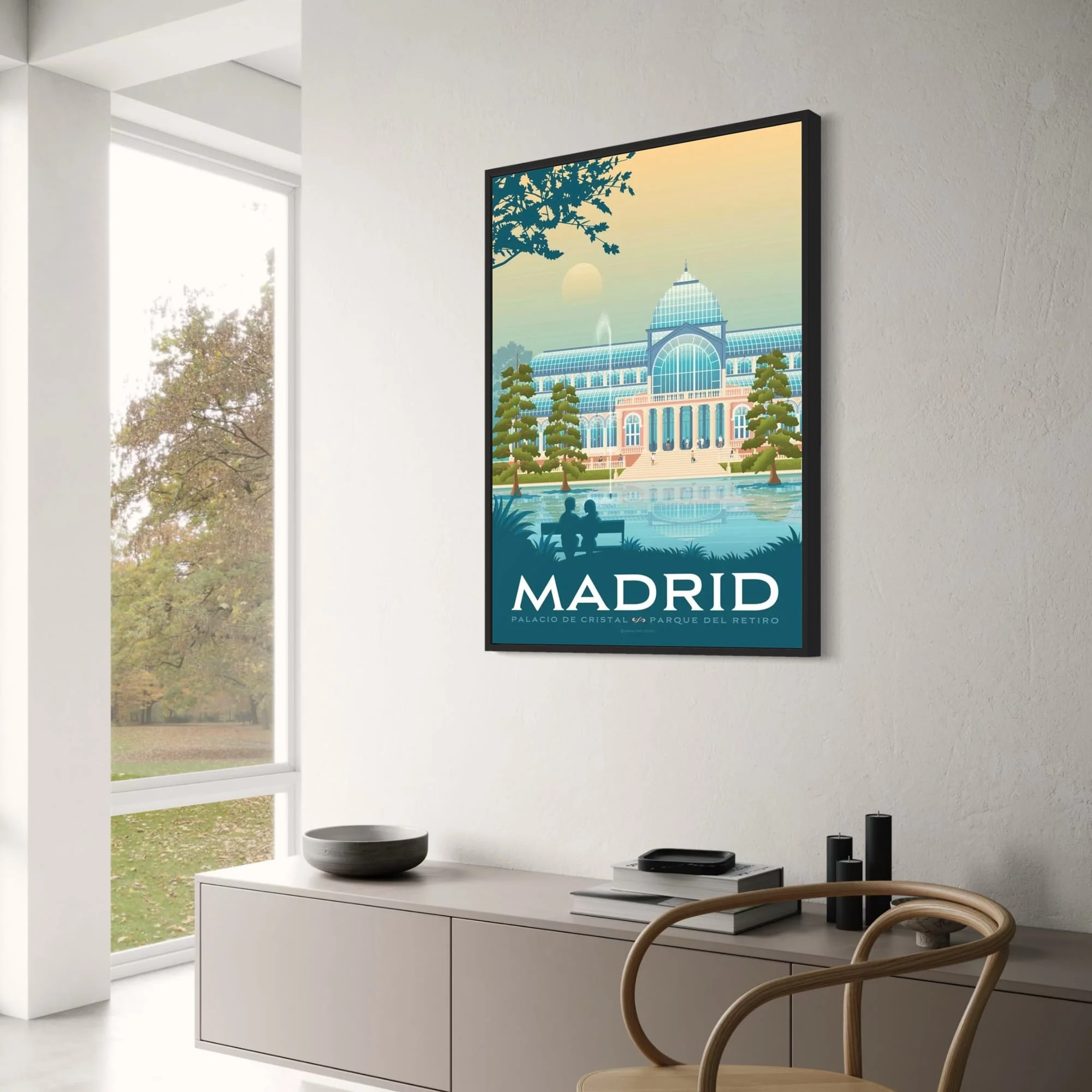 Madrid Cityscape | Vibrant Travel Art - Image 3