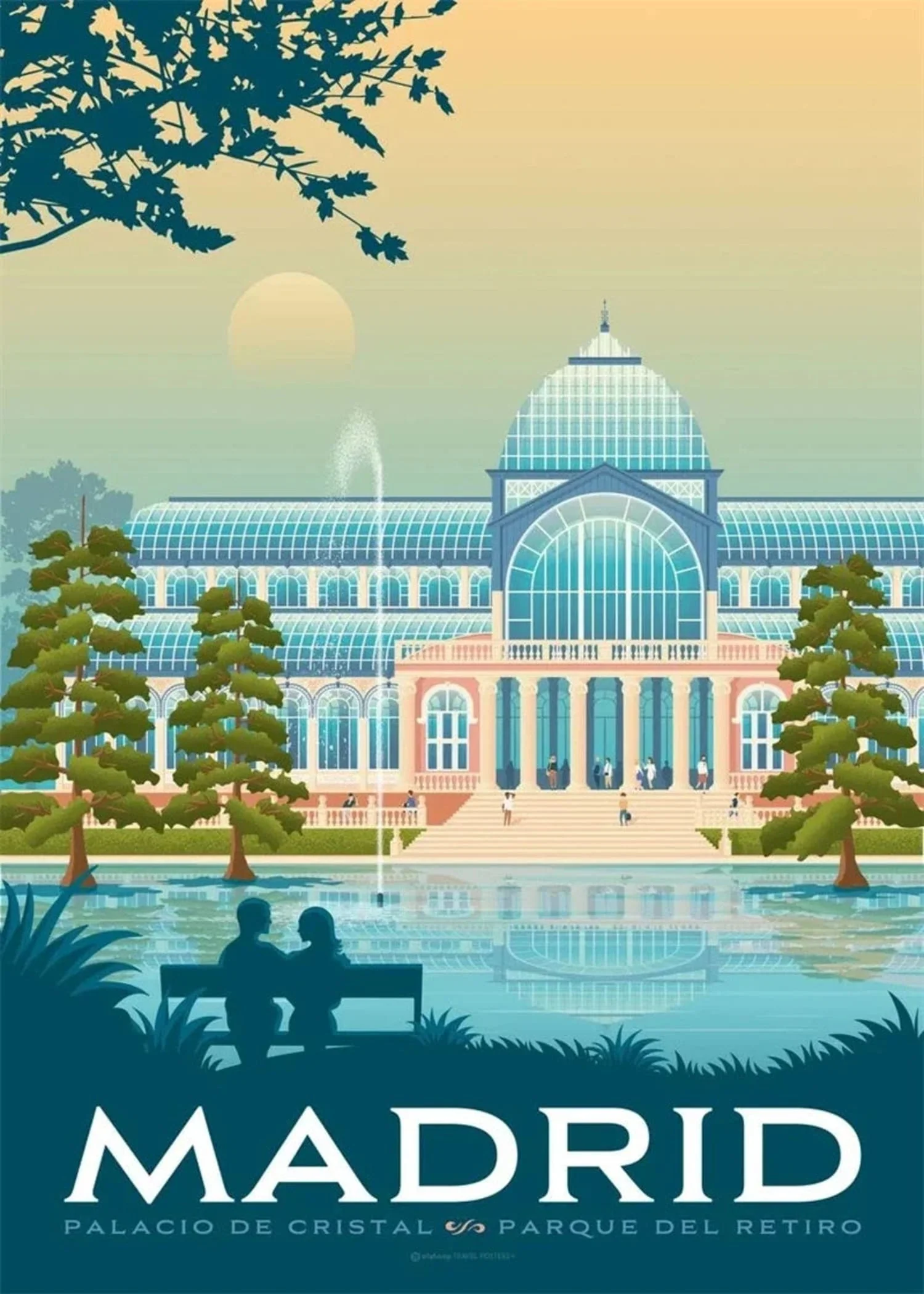 Madrid Cityscape | Vibrant Travel Art - Image 4