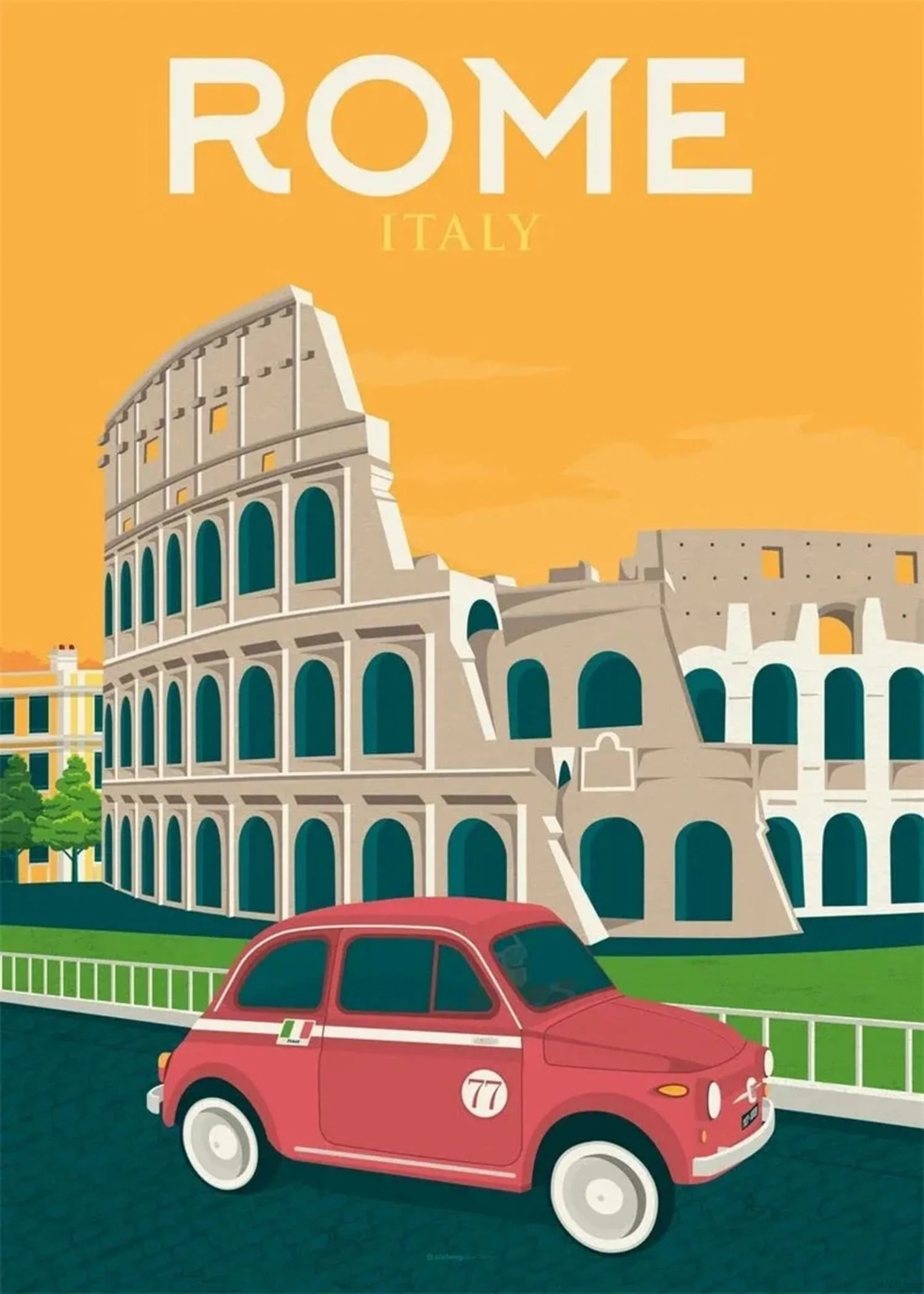 Rome Italy | Iconic Travel Art - Image 4