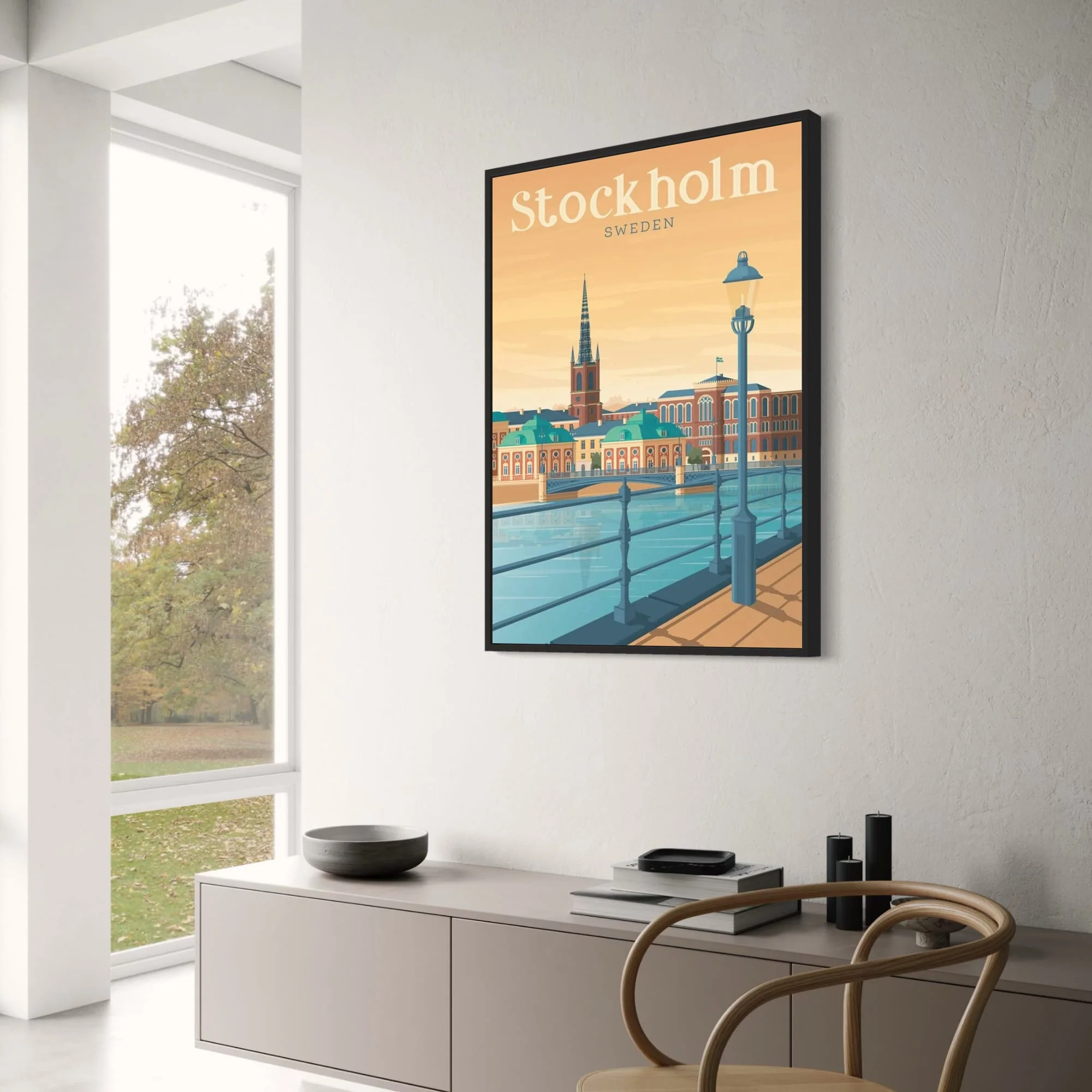 Stockholm Cityscape | Scenic Landmark Illustration - Image 3