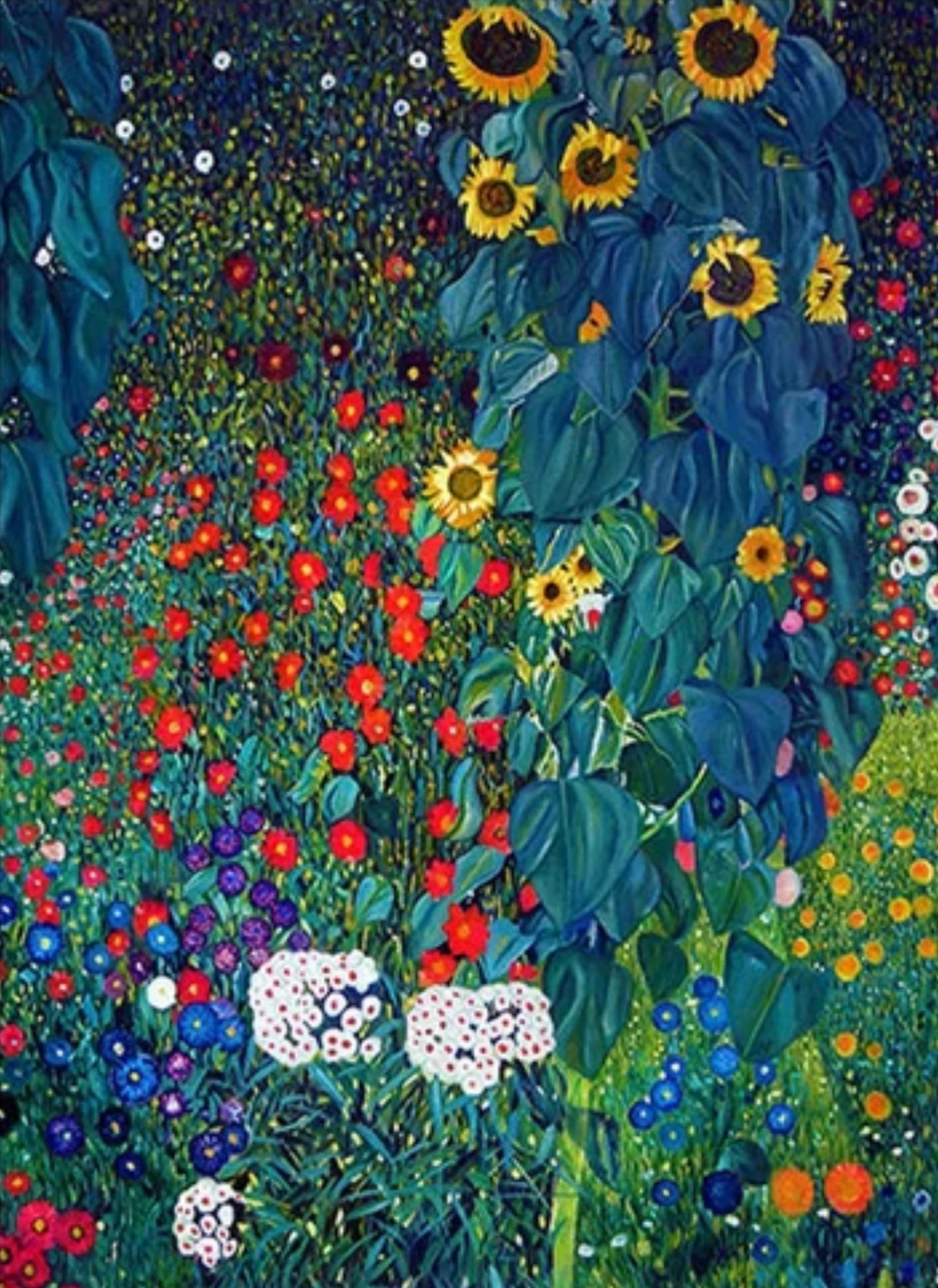 Gustav Klimt | Farm Garden with Sunflowers | Impressionist Floral - Image 4