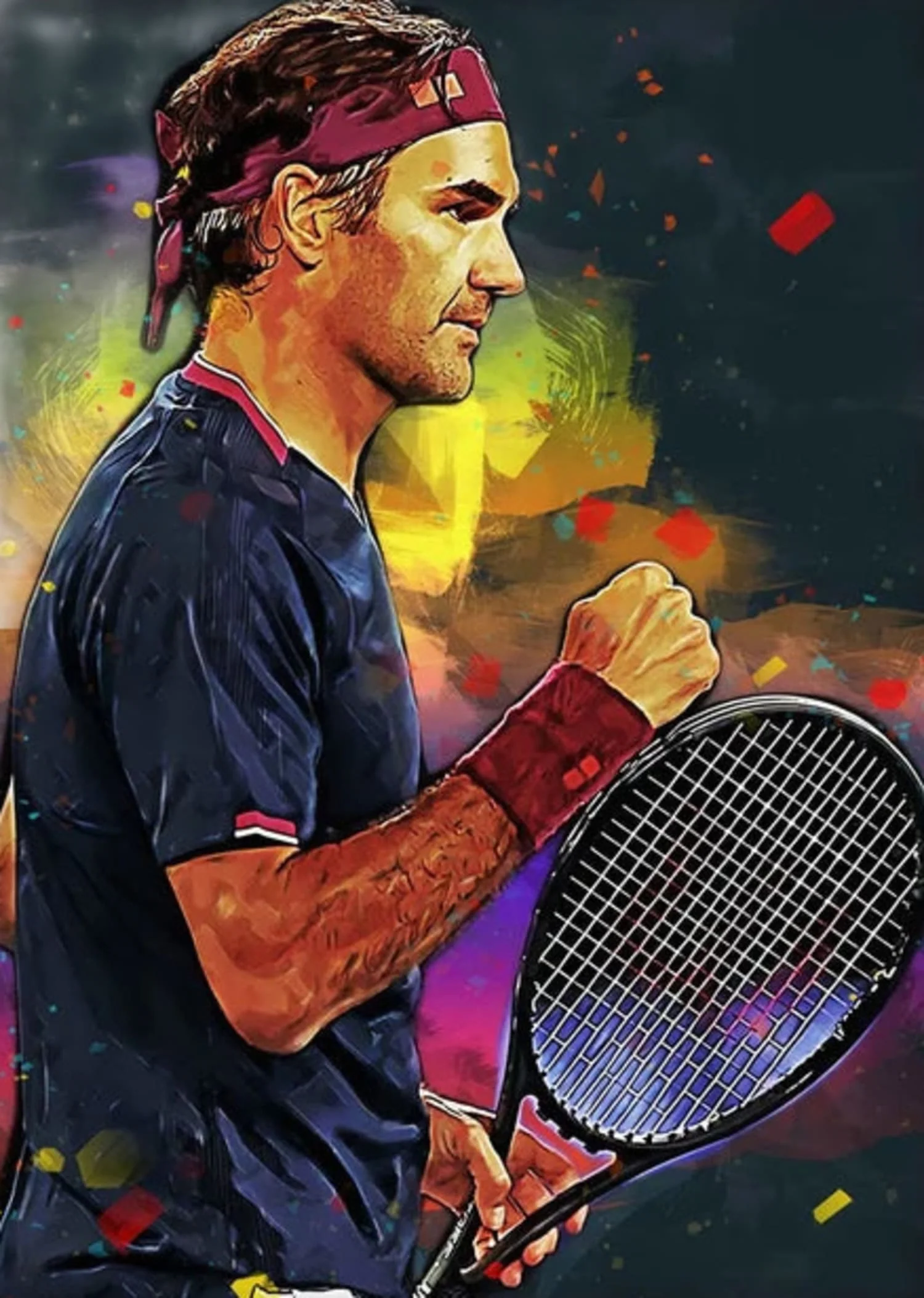 Roger Federer | Focused Tennis Art - Image 4