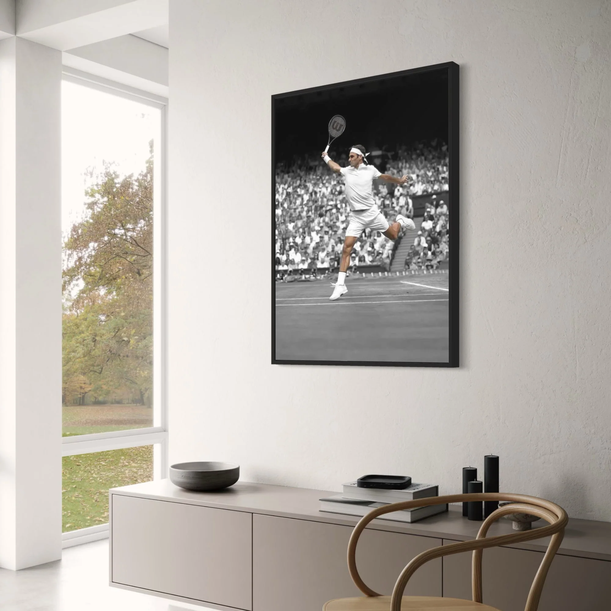 Roger Federer | Monochrome Tennis Art - Image 3