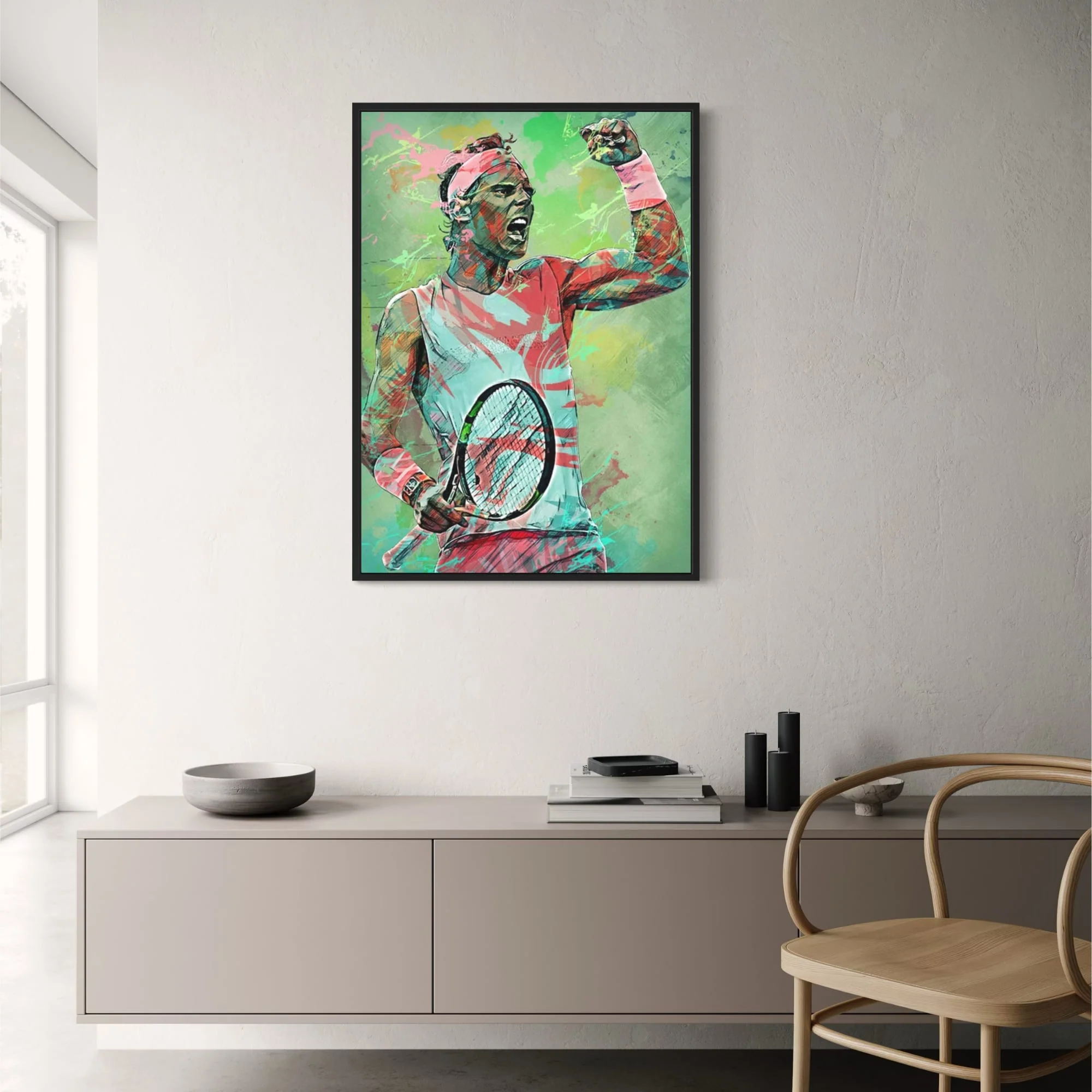 Rafael Nadal Abstract | Tennis Legend Art - Image 2
