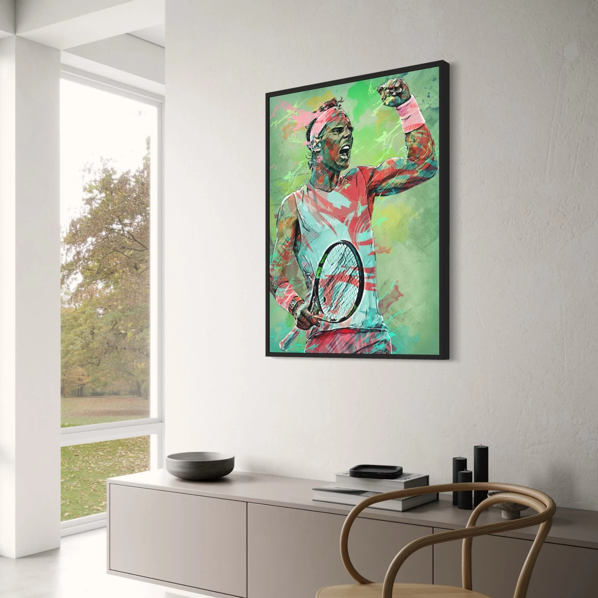 Rafael Nadal Abstract | Tennis Legend Art - Image 3