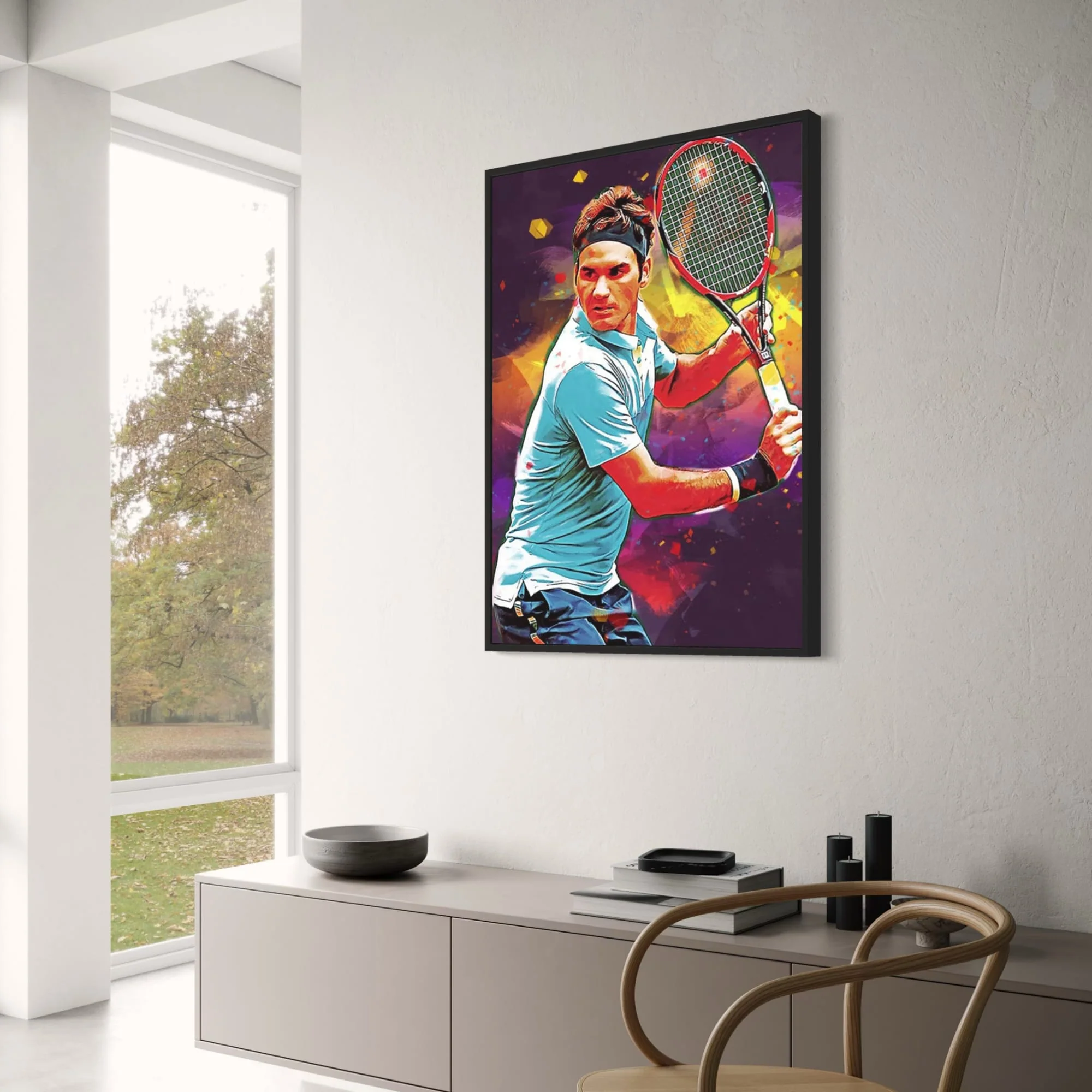 Roger Federer | Vibrant Tennis Precision - Image 3