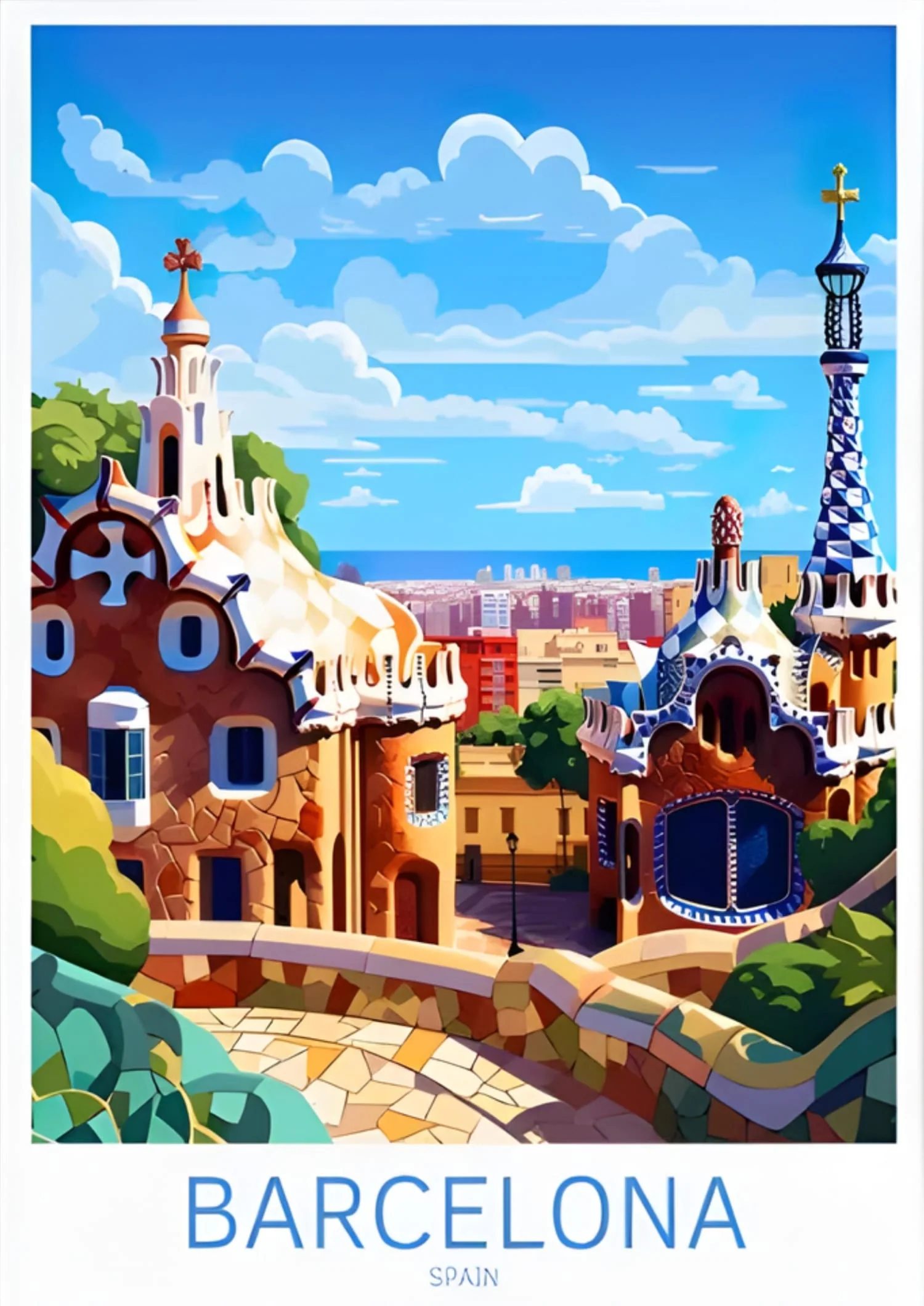 Park Güell | Barcelona Scenic Decor - Image 4