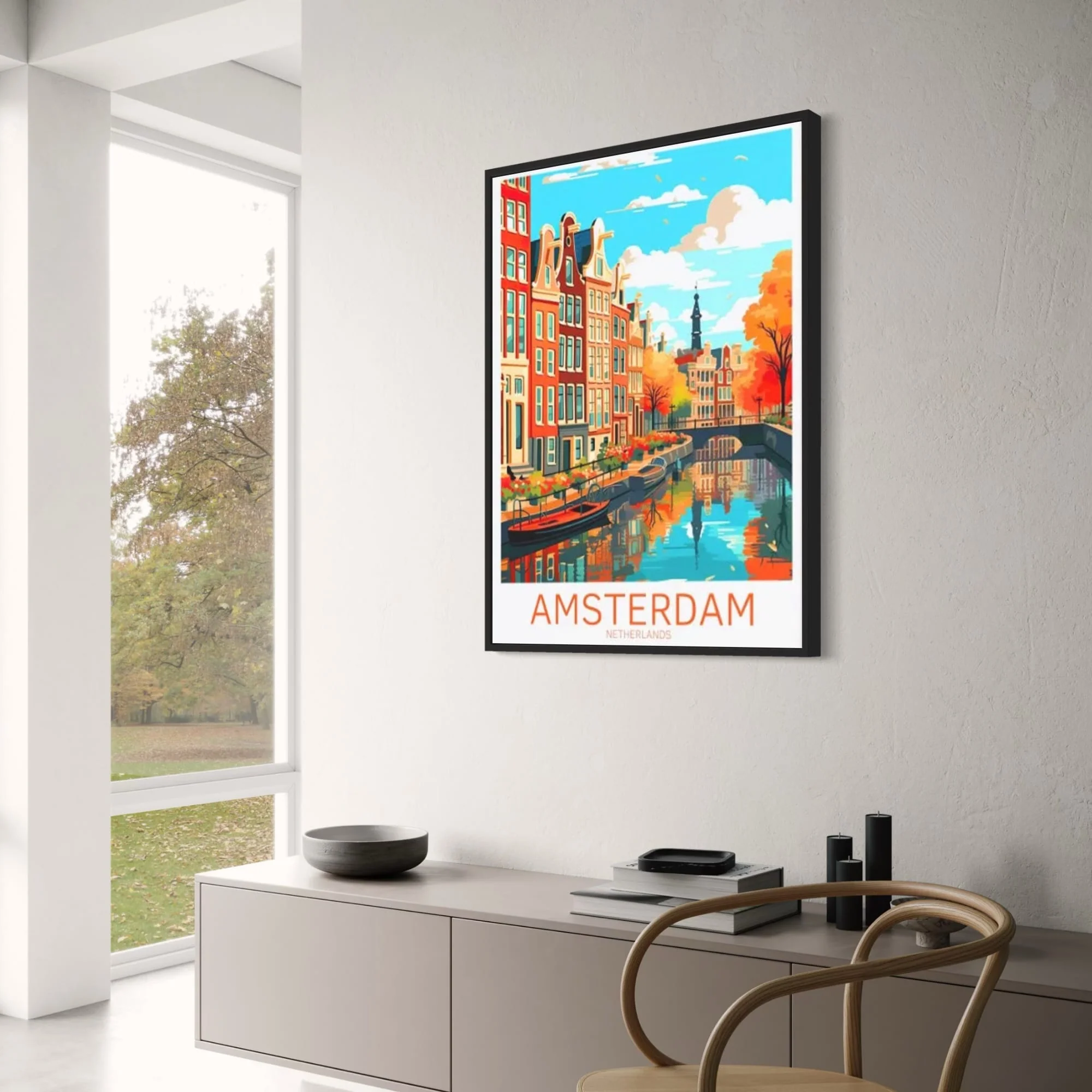 Amsterdam Canal Street | Scenic Cityscape | Netherlands - Image 3