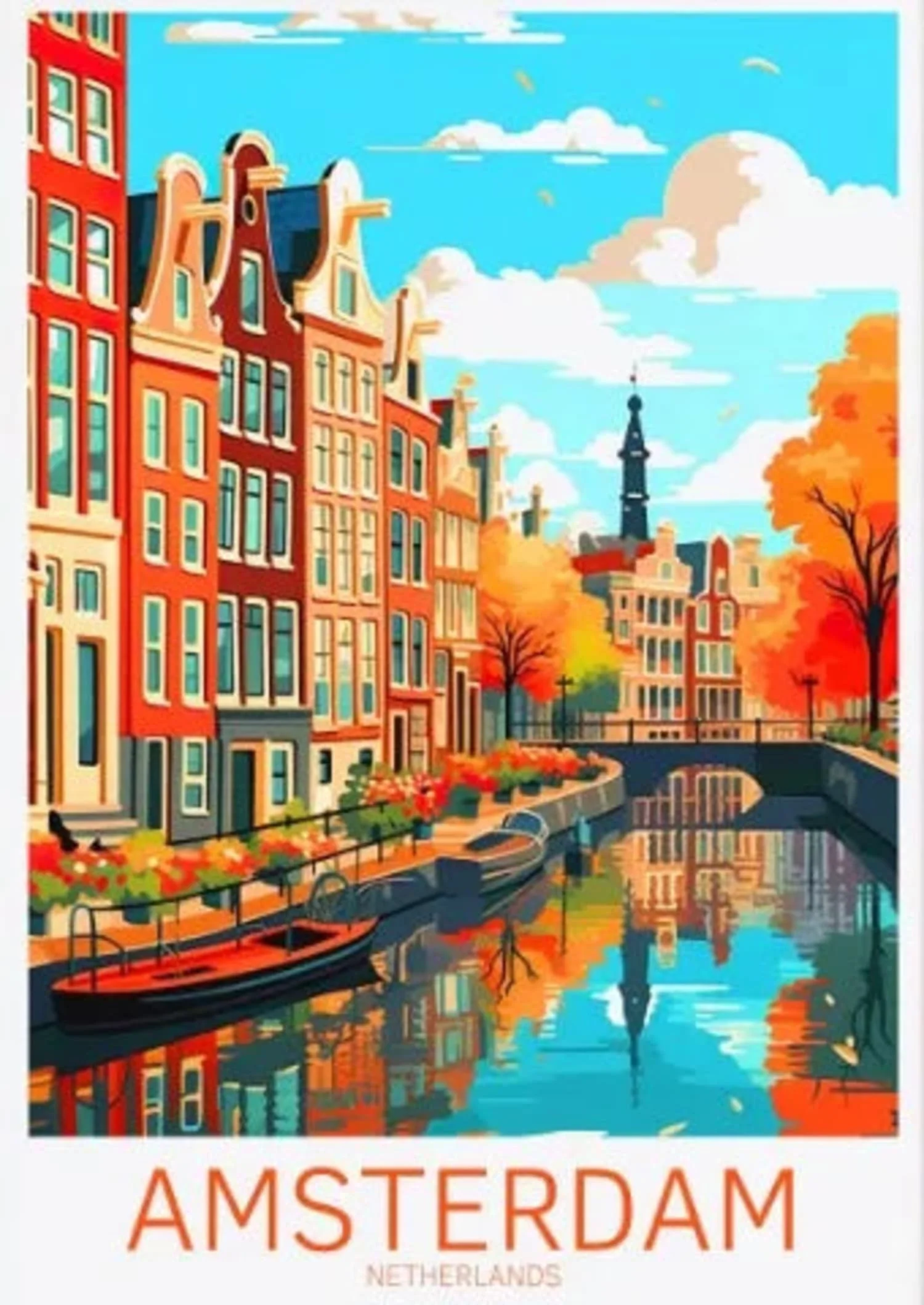 Amsterdam Canal Street | Scenic Cityscape | Netherlands - Image 4
