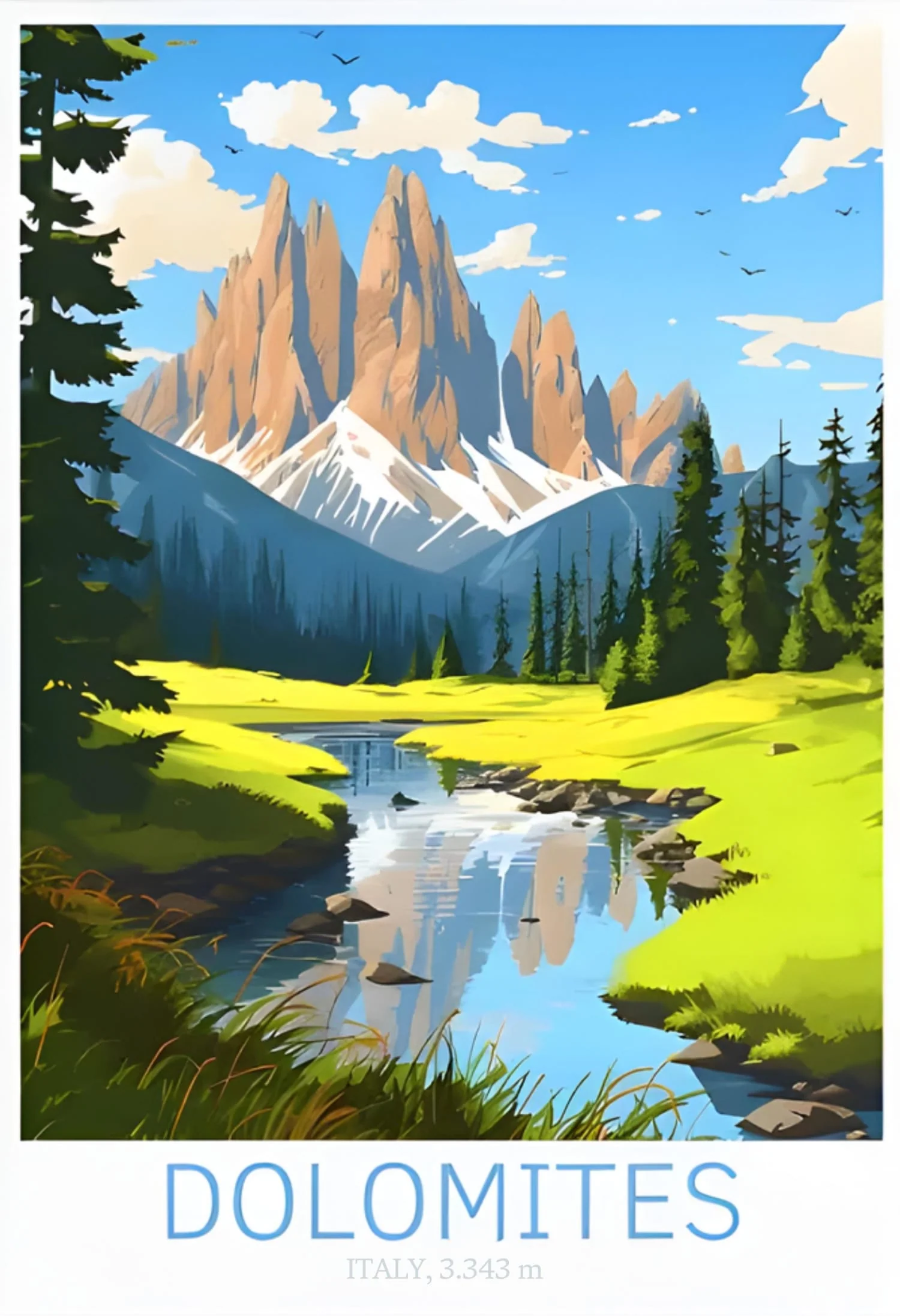 The Dolomites | Scenic Landscape Art - Image 4