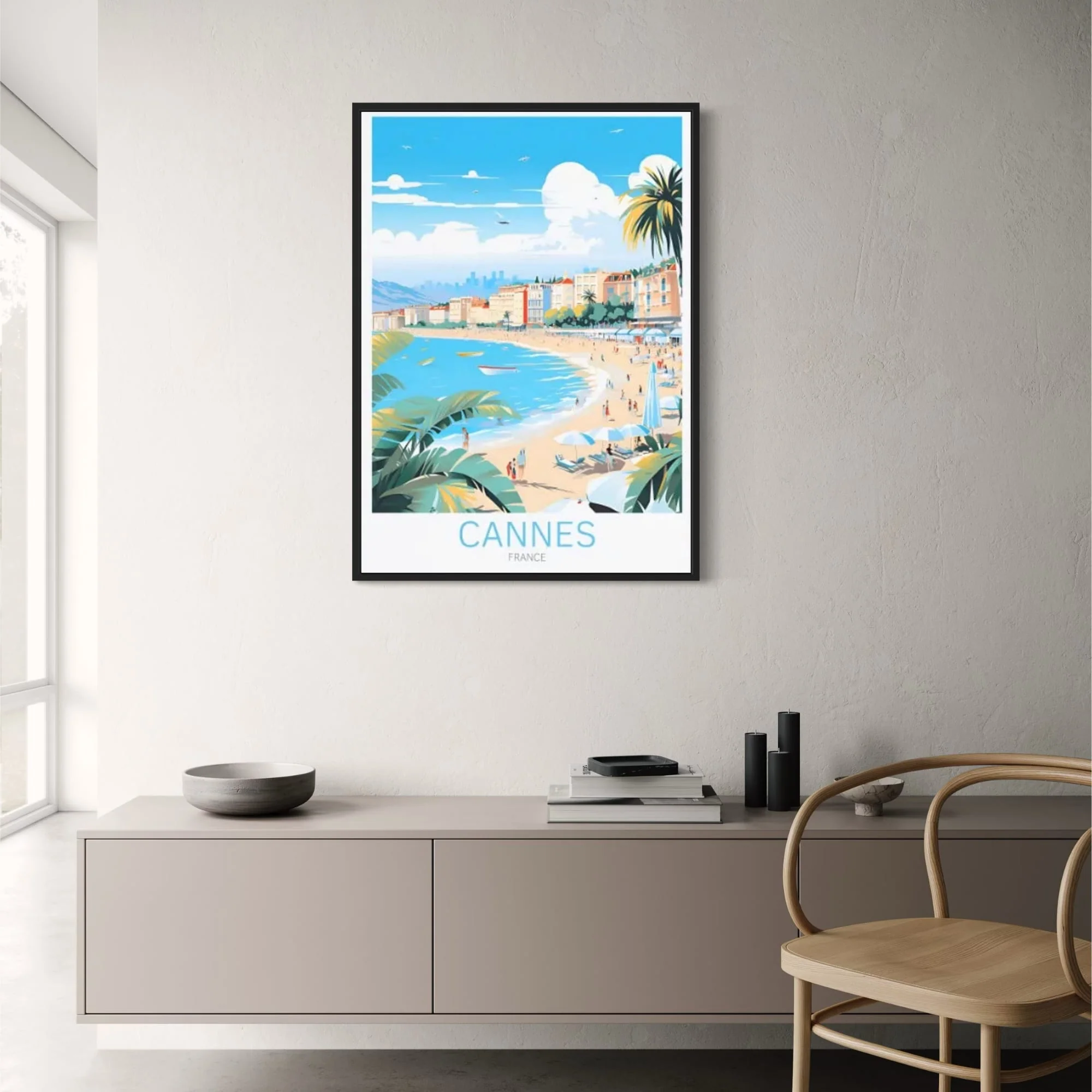 Cannes | Iconic Scenic Travel Art - Image 2