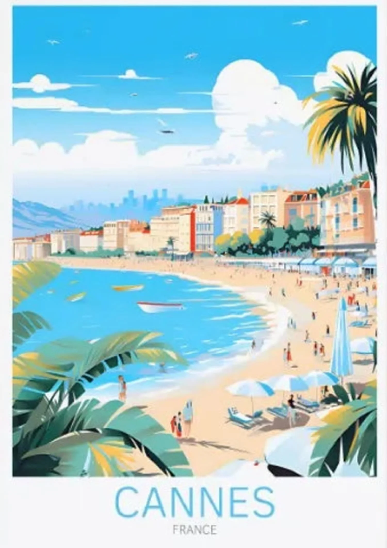 Cannes | Iconic Scenic Travel Art - Image 4