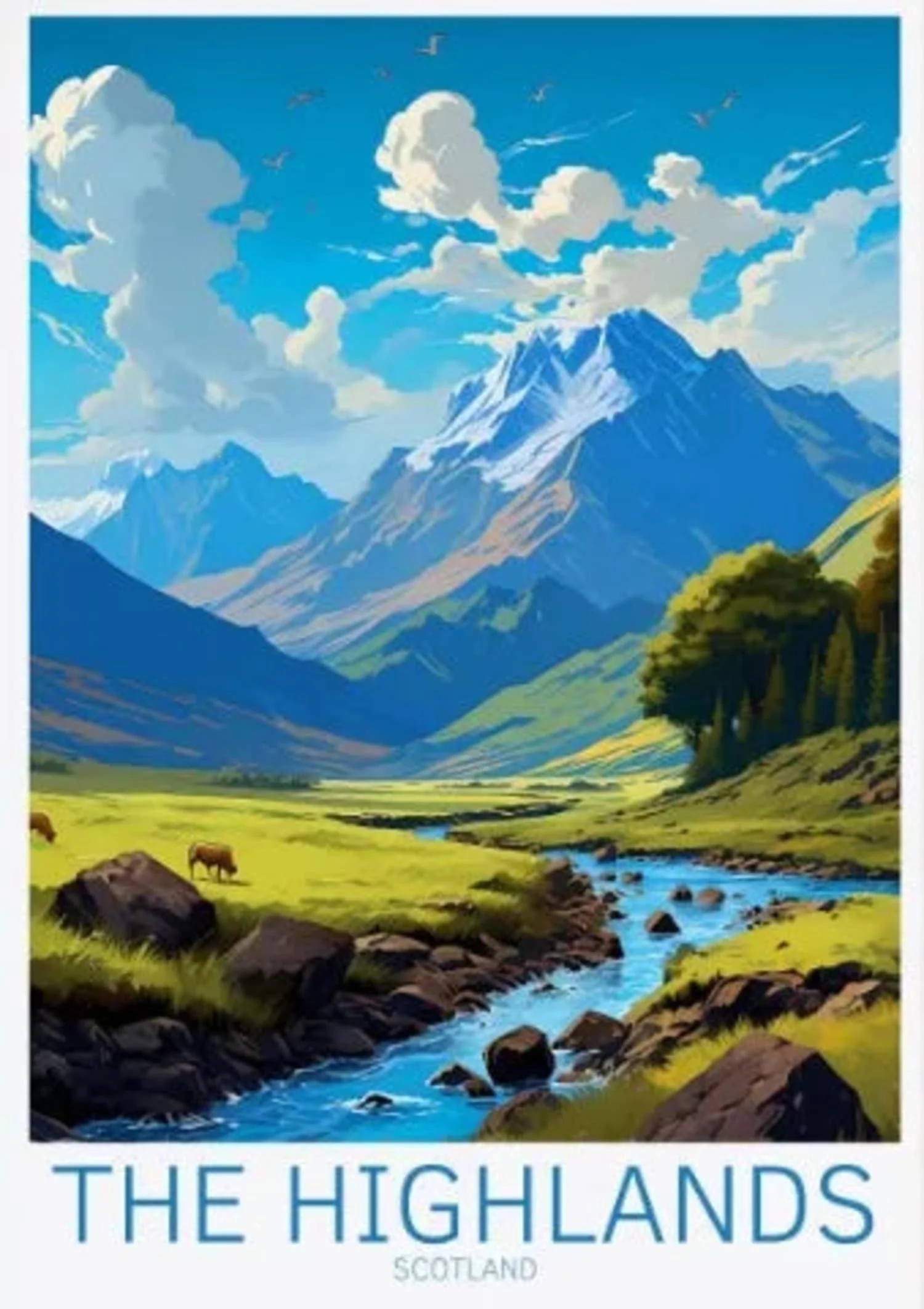 Scottish Highlands River | Serene Nature Landscape - Image 4