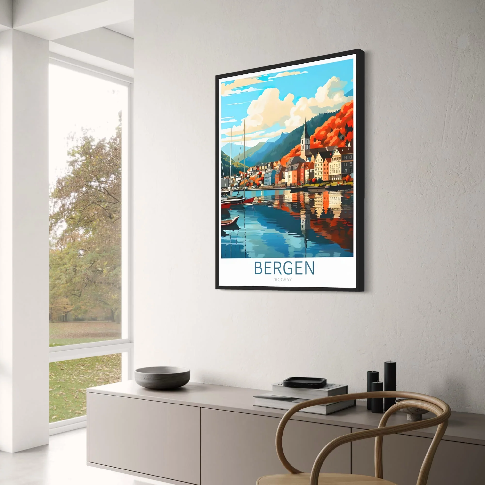 Bergen Norway | Scenic Travel Art - Image 3