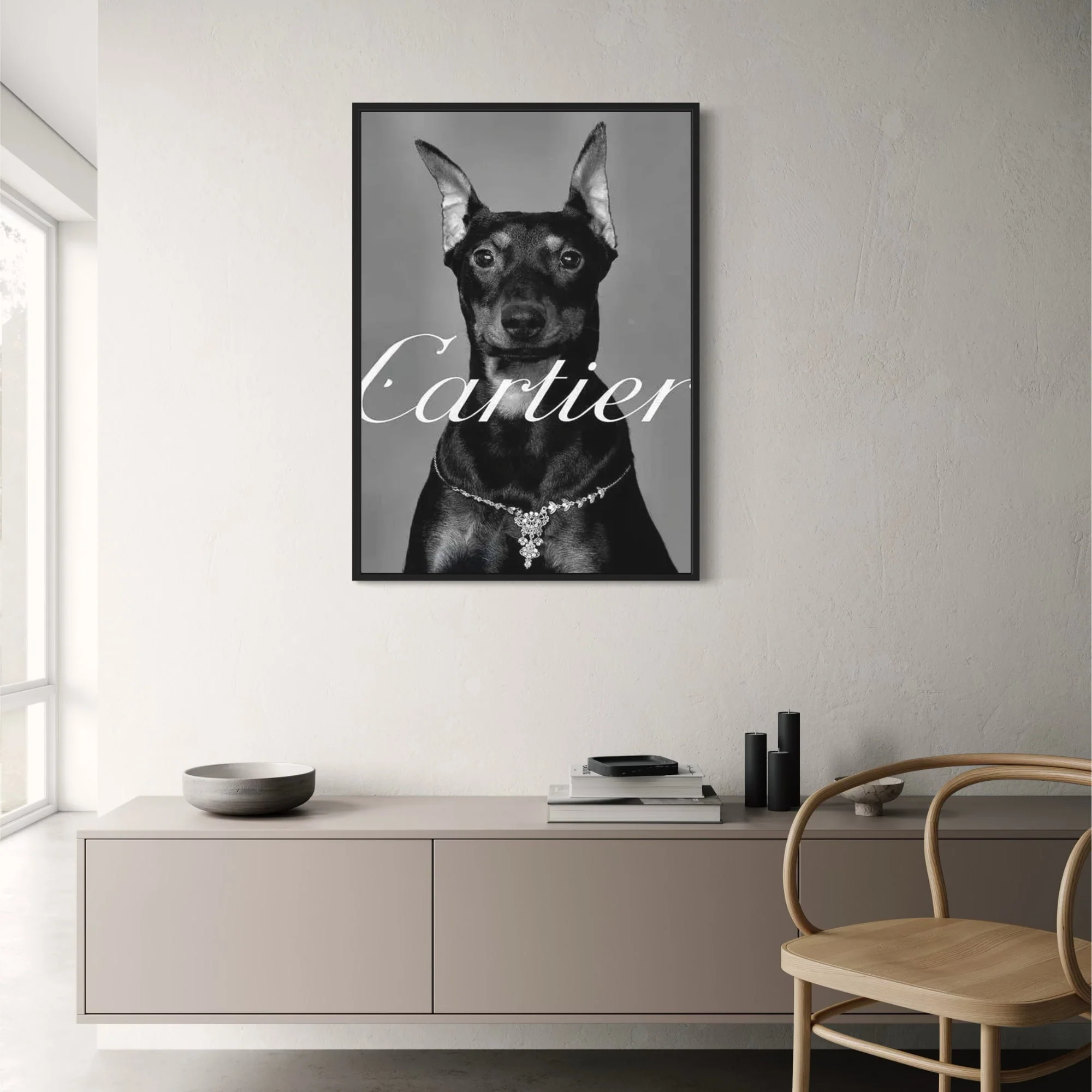 Cartier | Pinscher Silhouettes | Parisian Fashion Tribute - Image 2