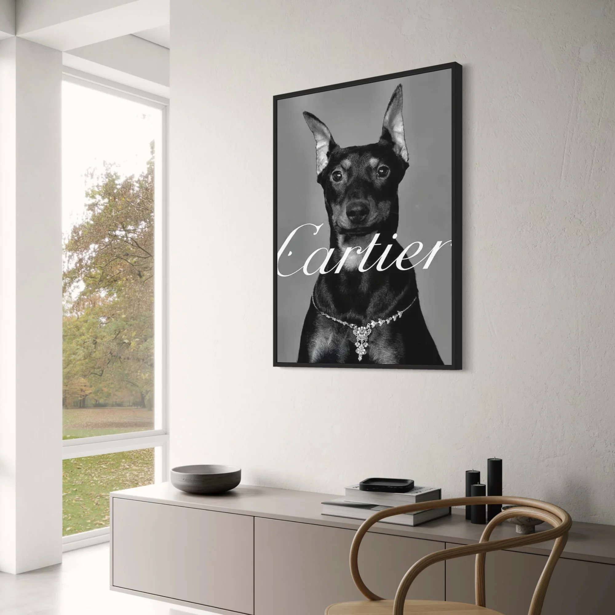 Cartier | Pinscher Silhouettes | Parisian Fashion Tribute - Image 3