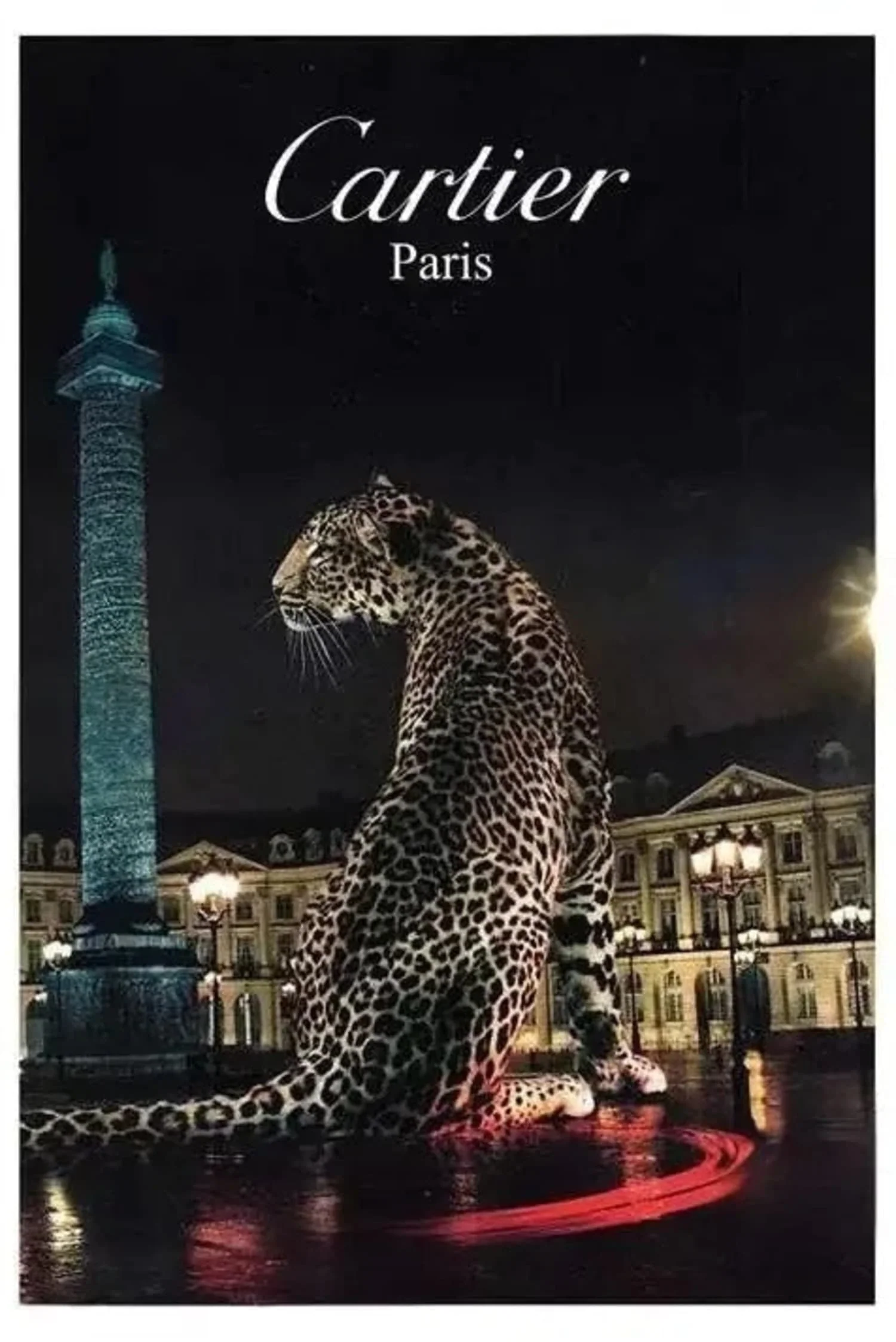Cartier Paris | Jaguar City Skyline | Silhouette Art - Image 4