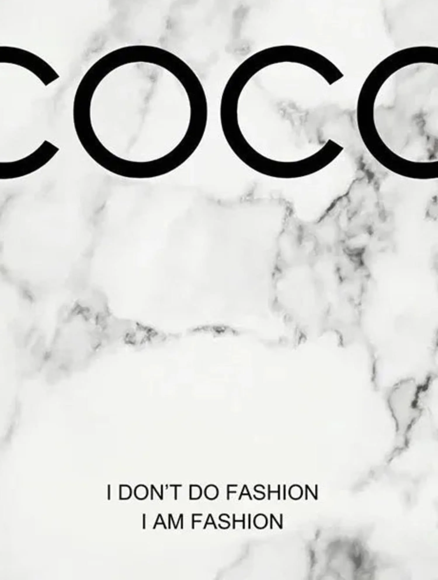 Coco Chanel Quote | Marble Design - Image 4