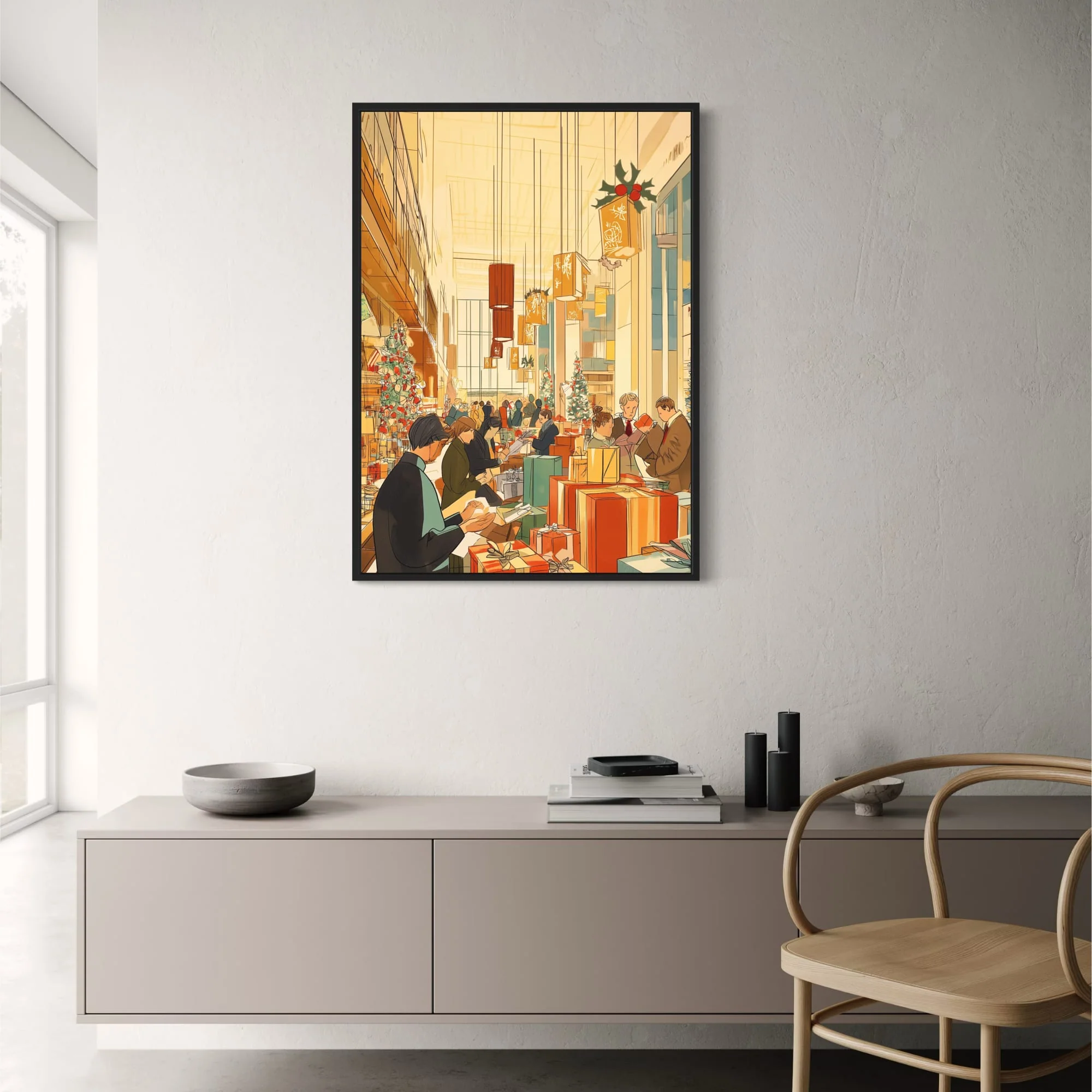 Festive Shopping Scene | Christmas Department Store - Image 2