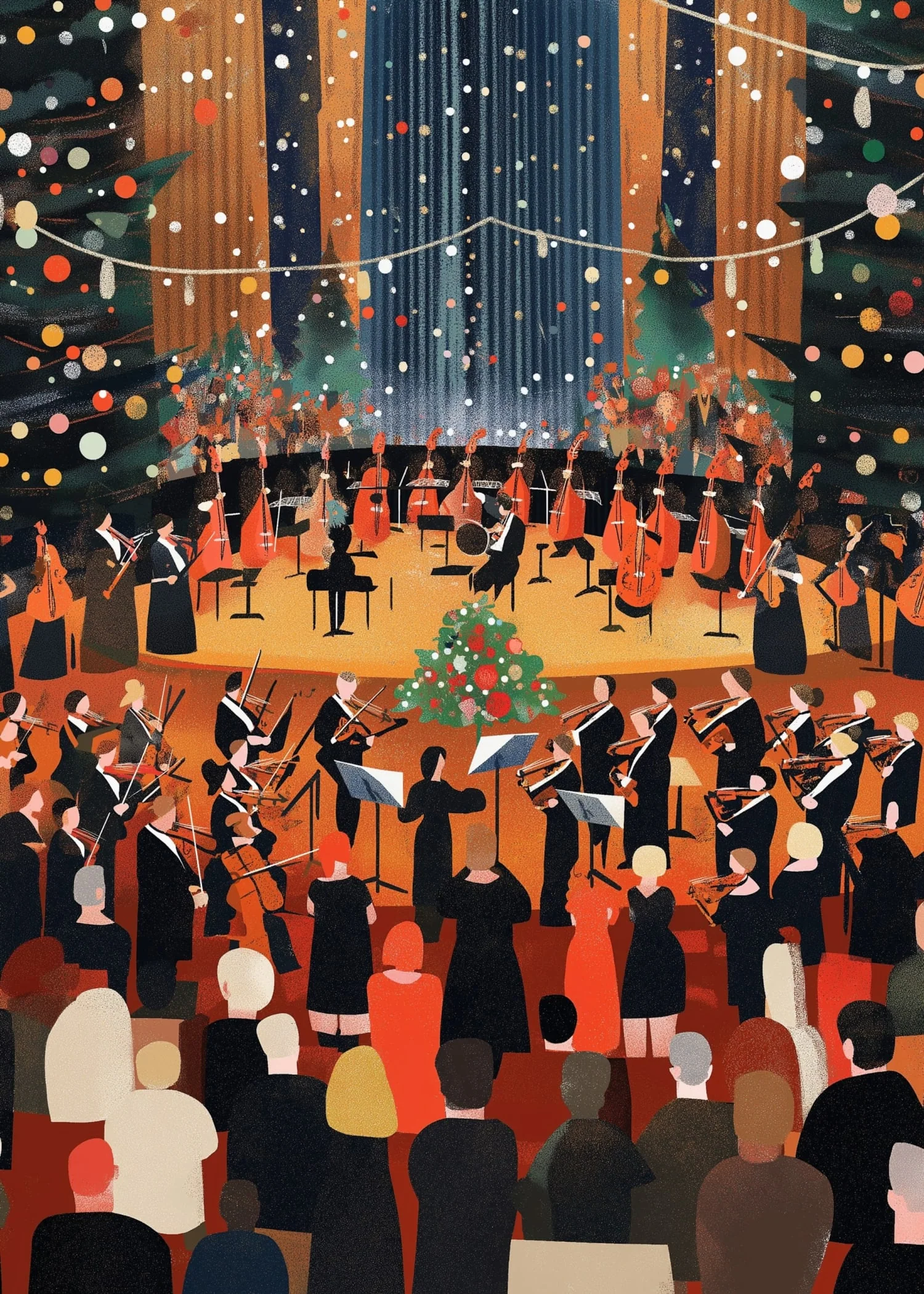 Festive Symphony | Christmas Concert Art - Image 4