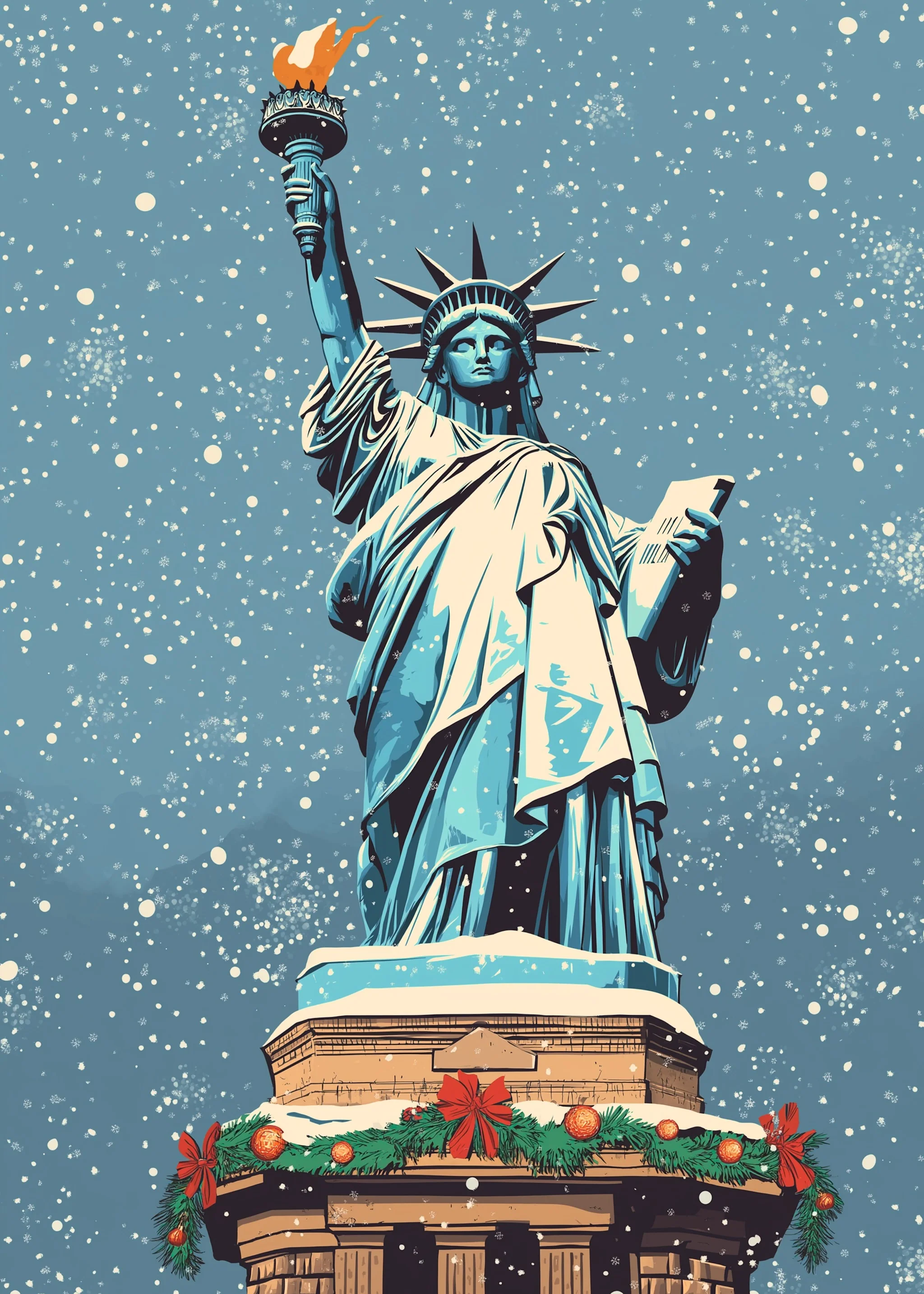 Festive Winter | Statue of Liberty Christmas - Image 5