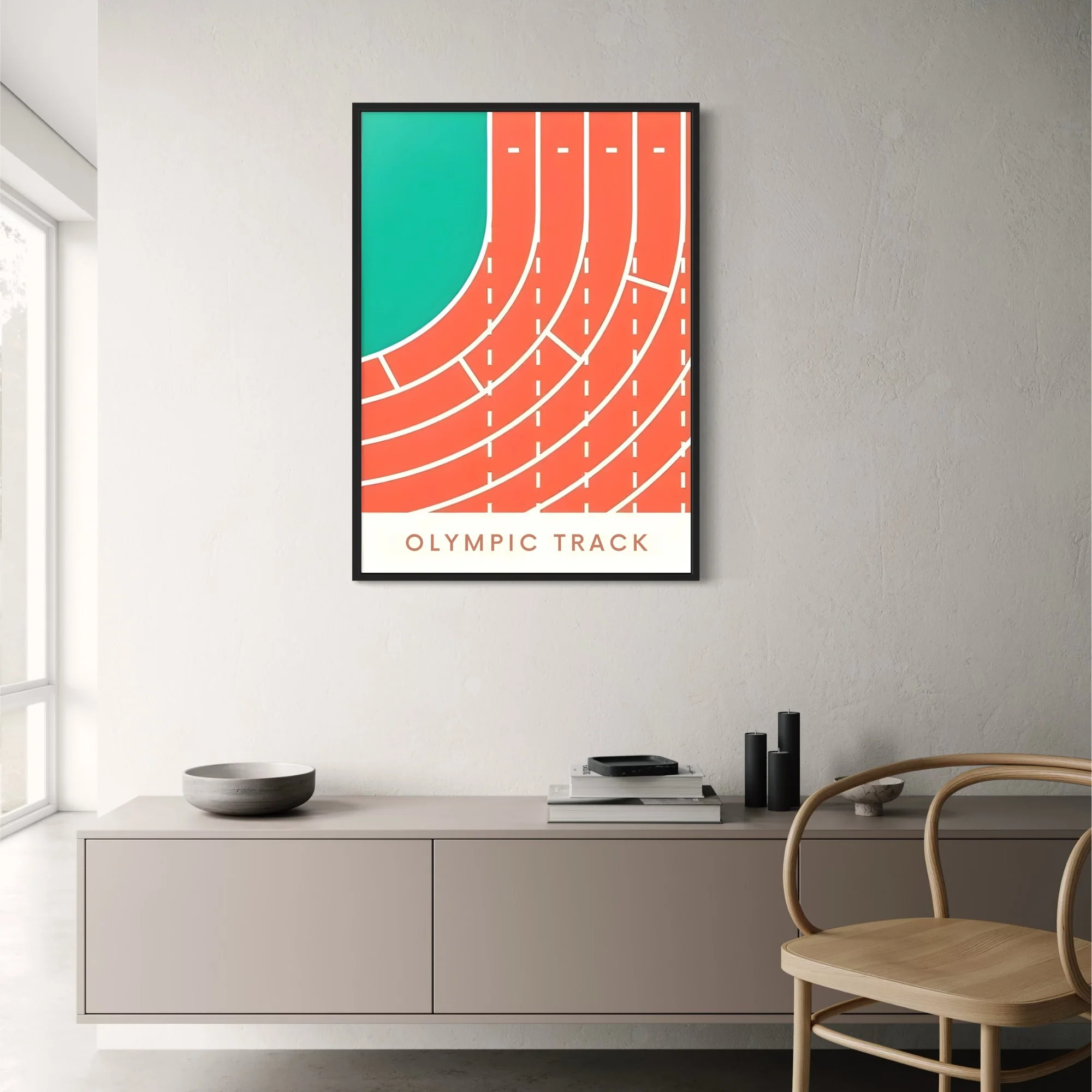 Geometry of Victory | Olympic Track Sports Art - Image 2