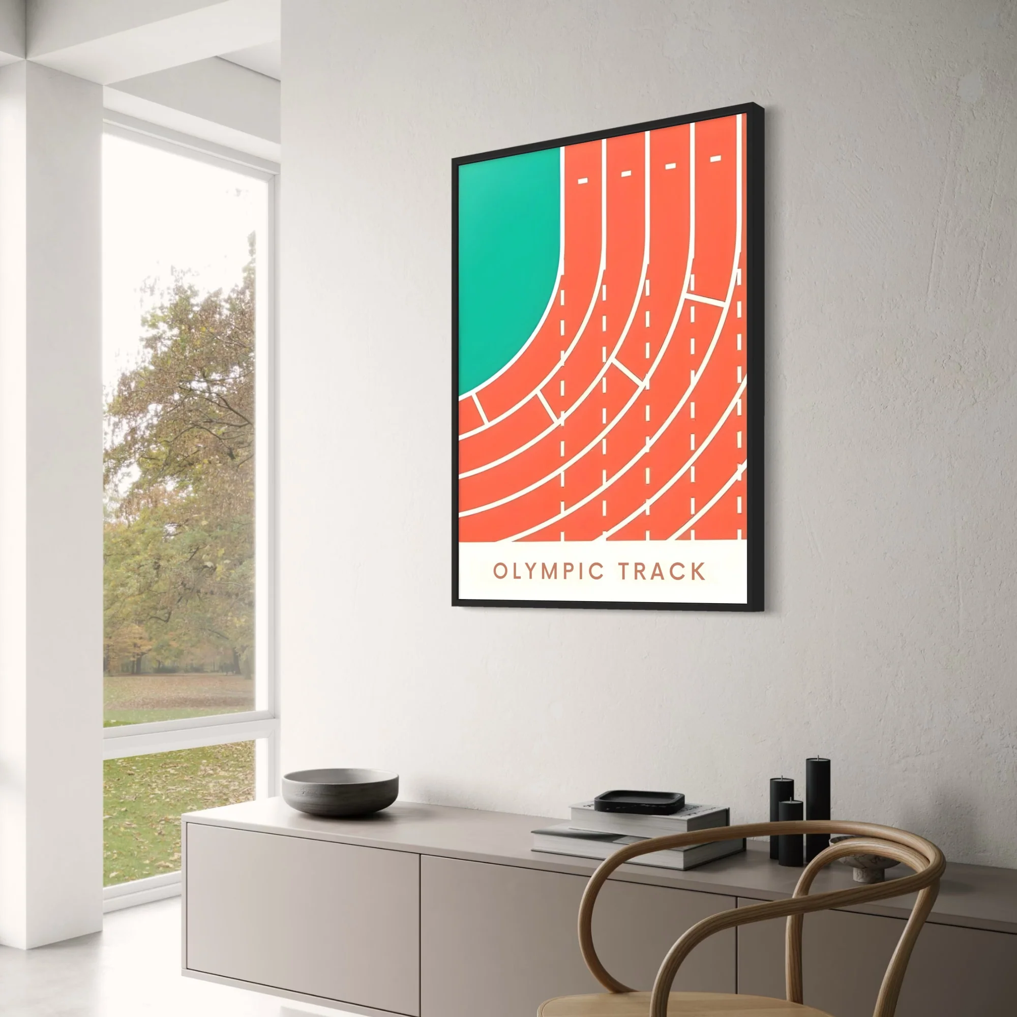 Geometry of Victory | Olympic Track Sports Art - Image 3