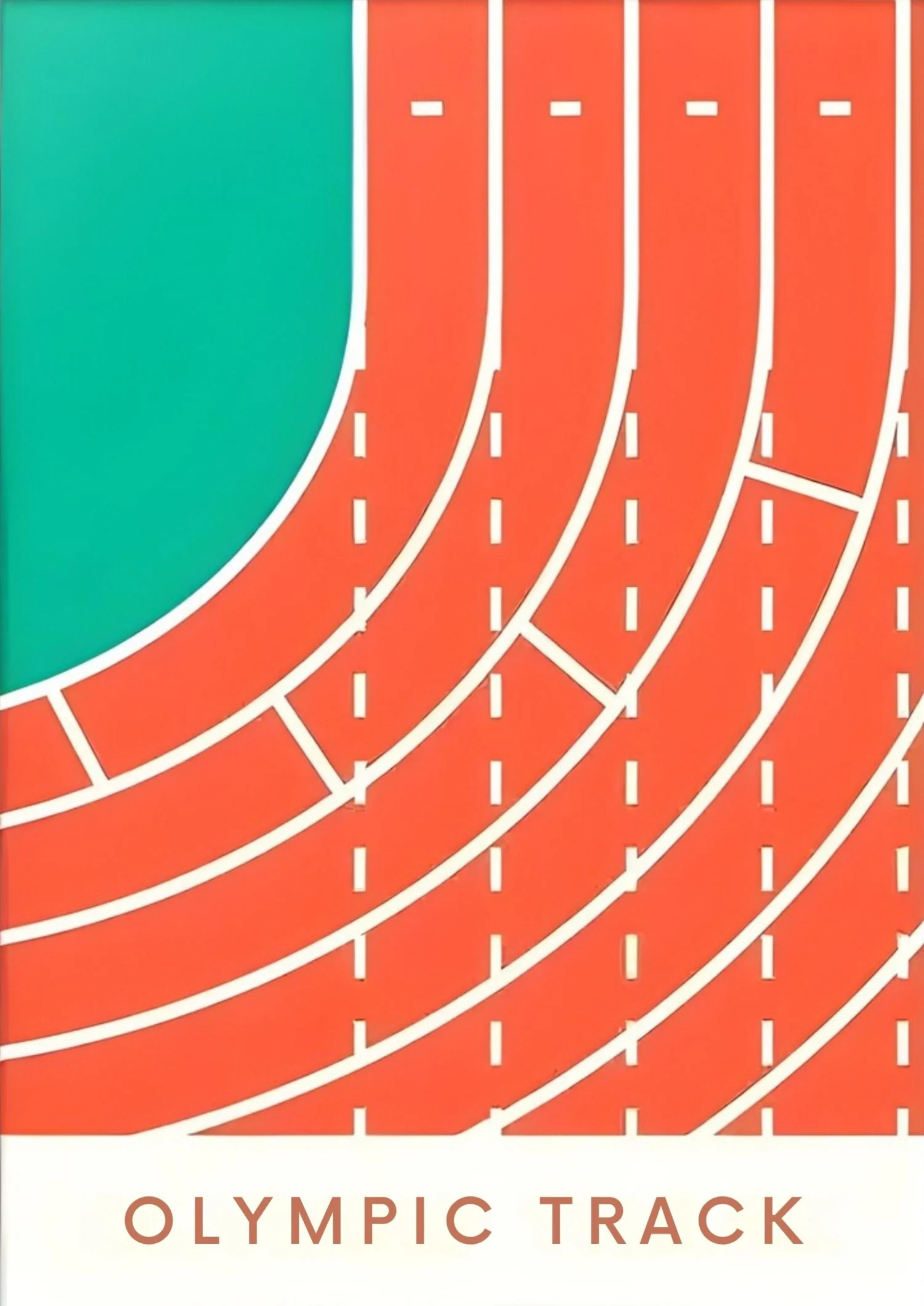Geometry of Victory | Olympic Track Sports Art - Image 4