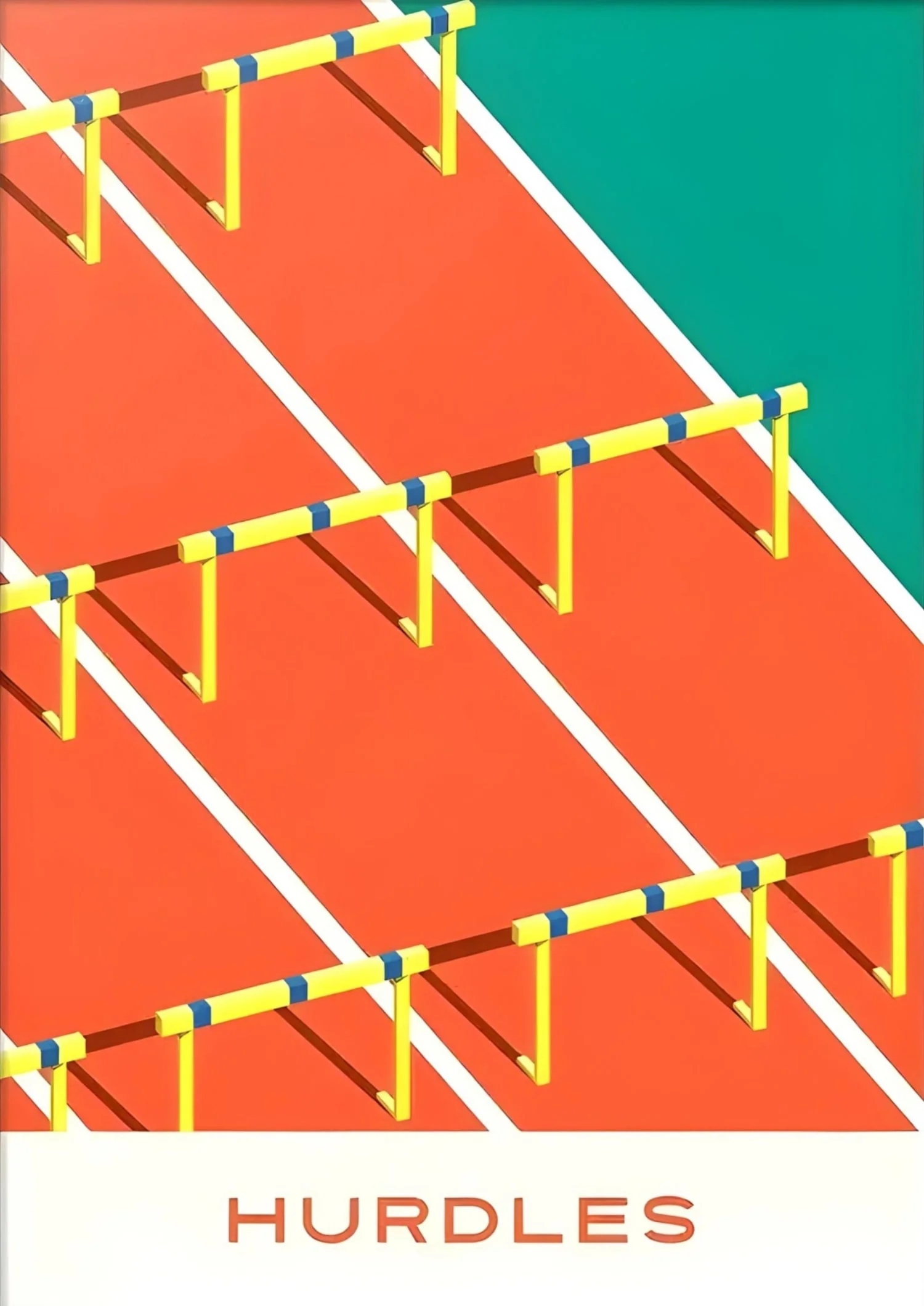 Geometry of Victory | Sports Art | Hurdles - Image 4