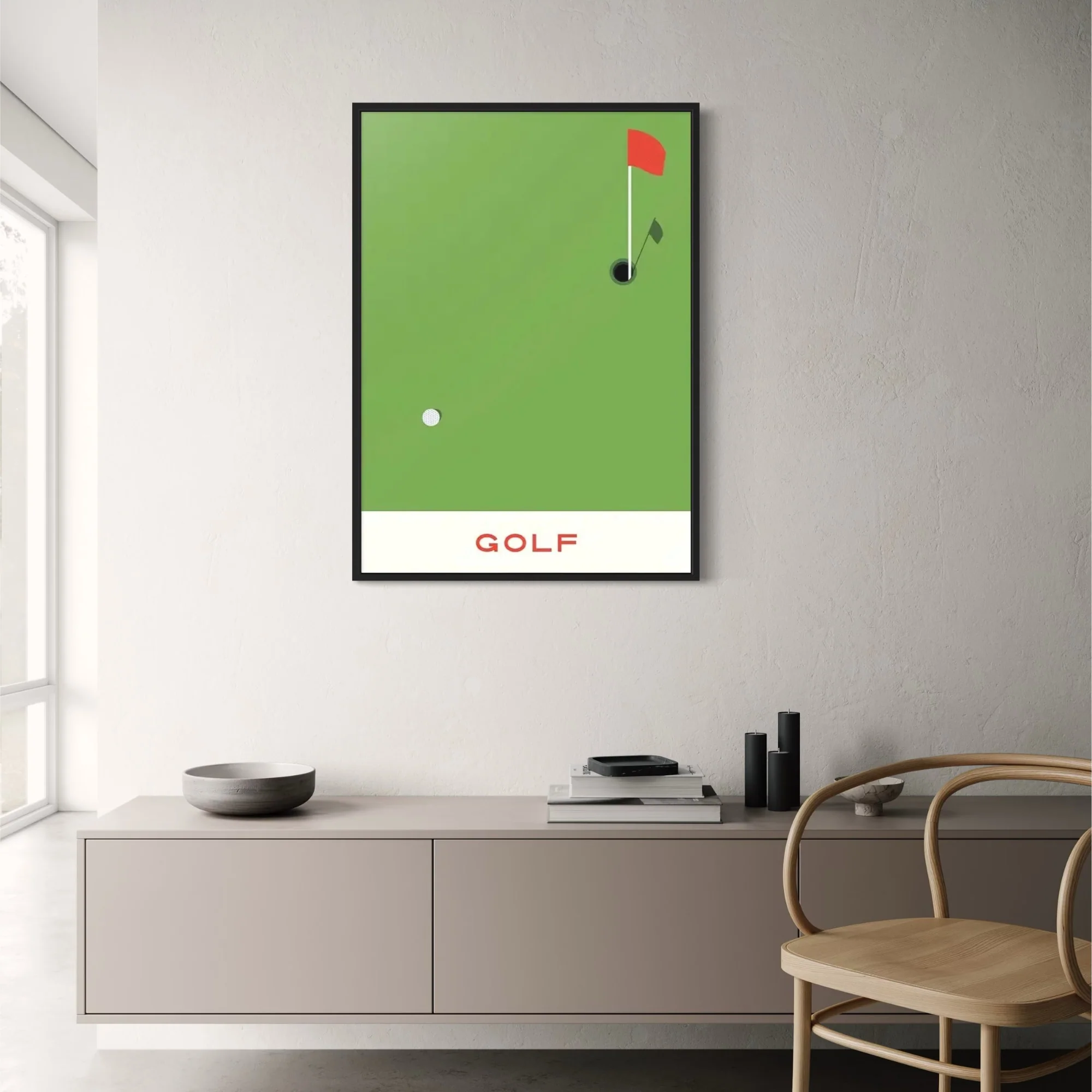 The Geometry of Victory | Golf Sports Art - Image 2