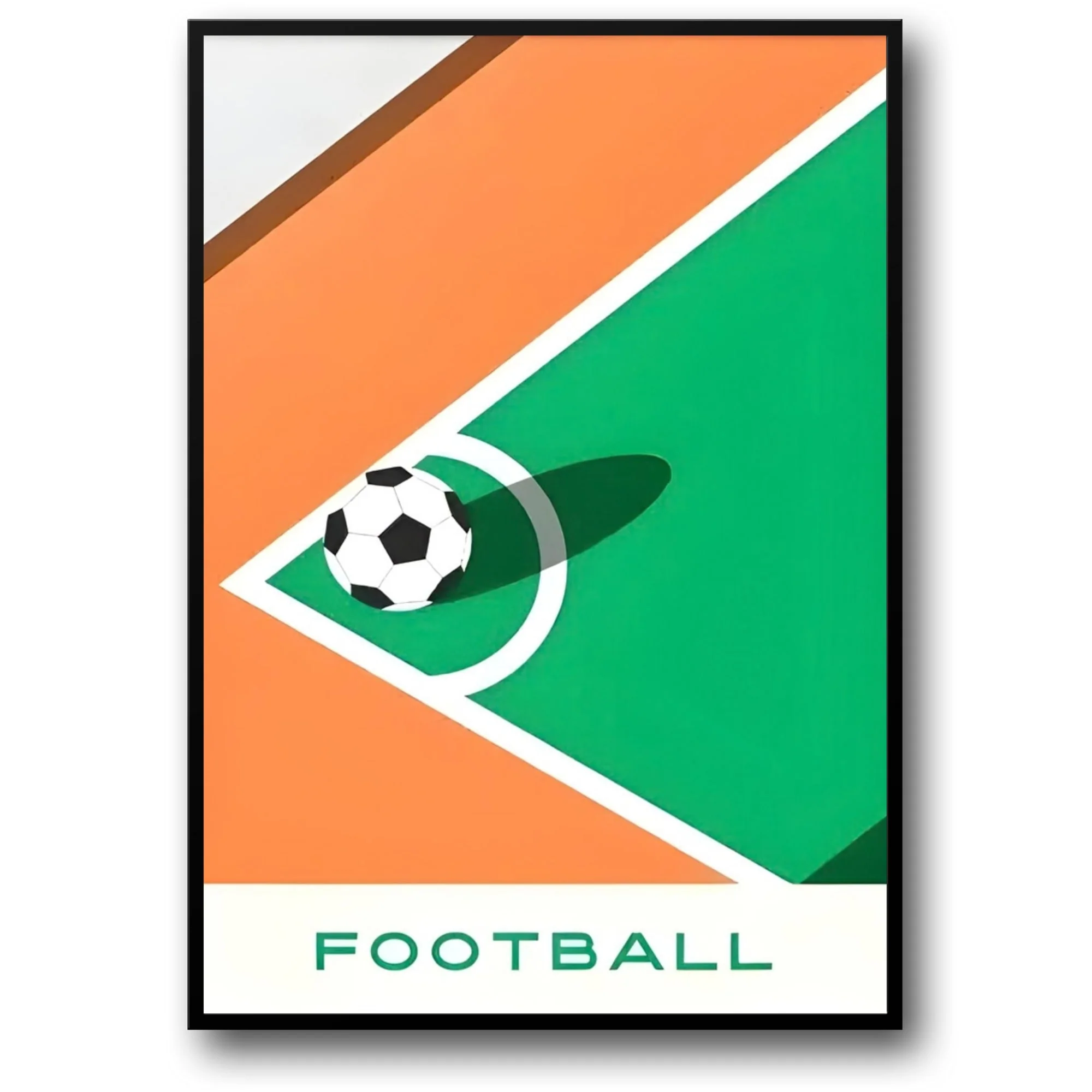 The Geometry of Victory | Soccer Art Series